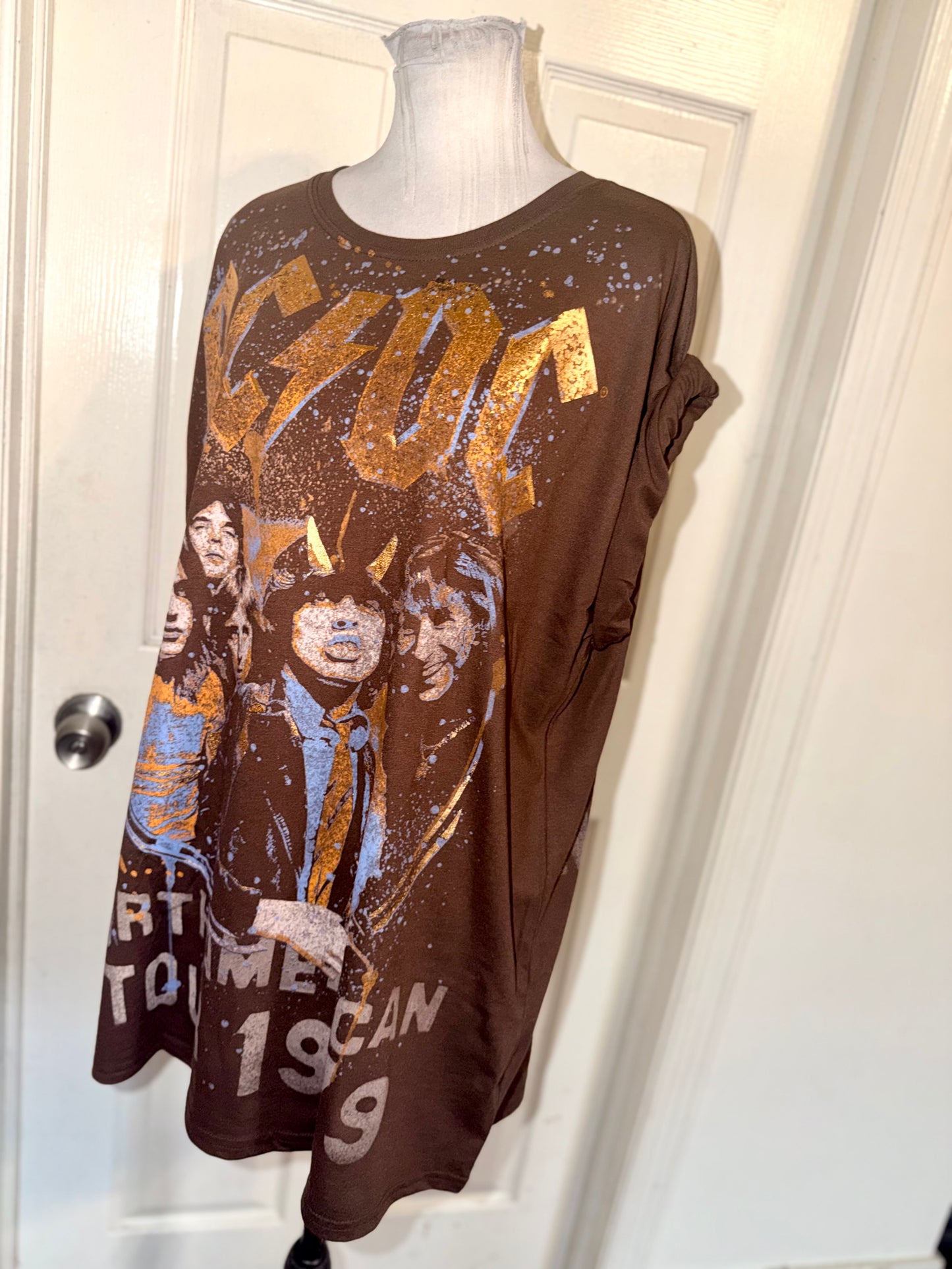 AC/DC Double Sides Oversized Tee