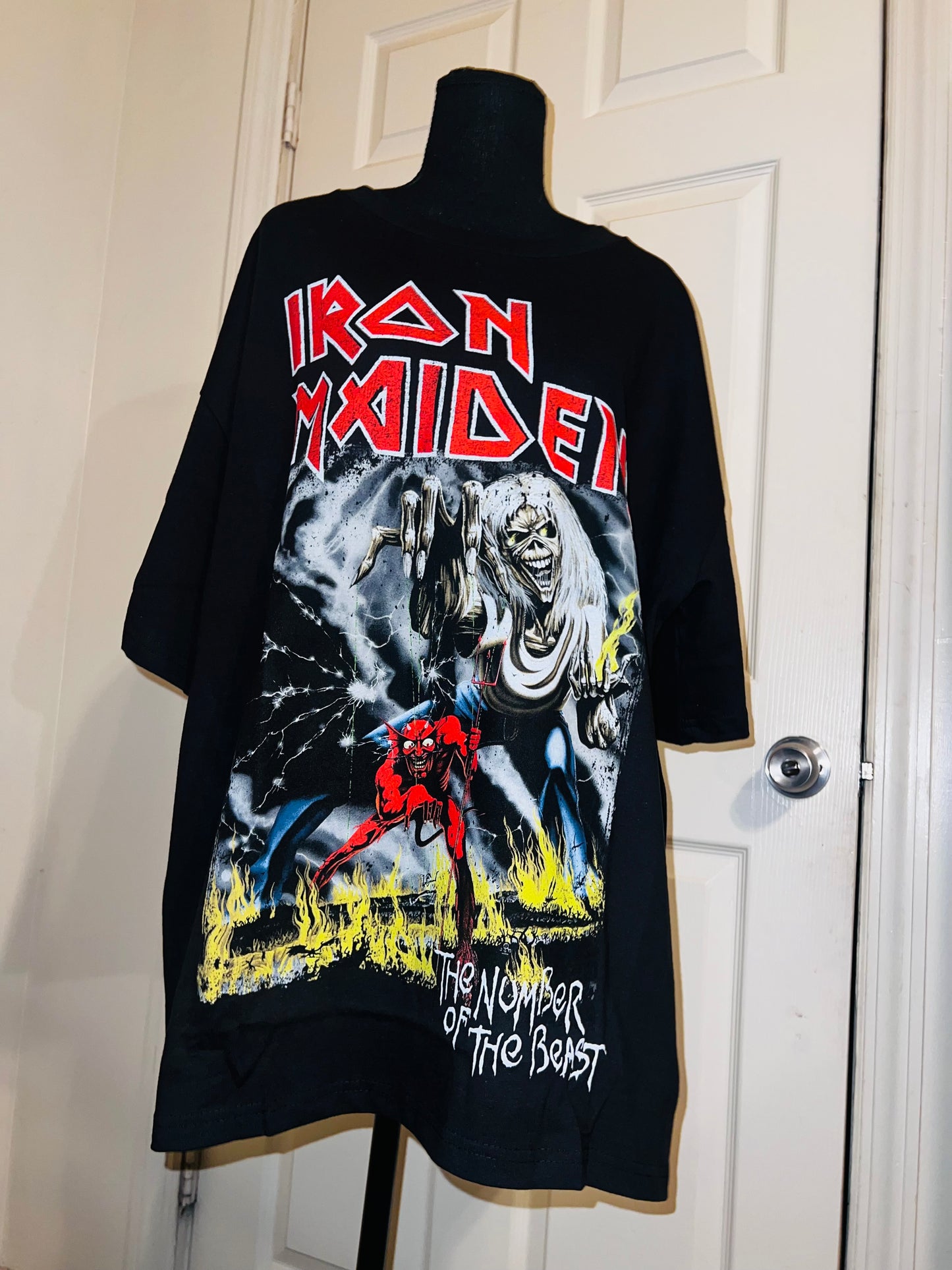 Iron Maiden Oversized Distressed Tee