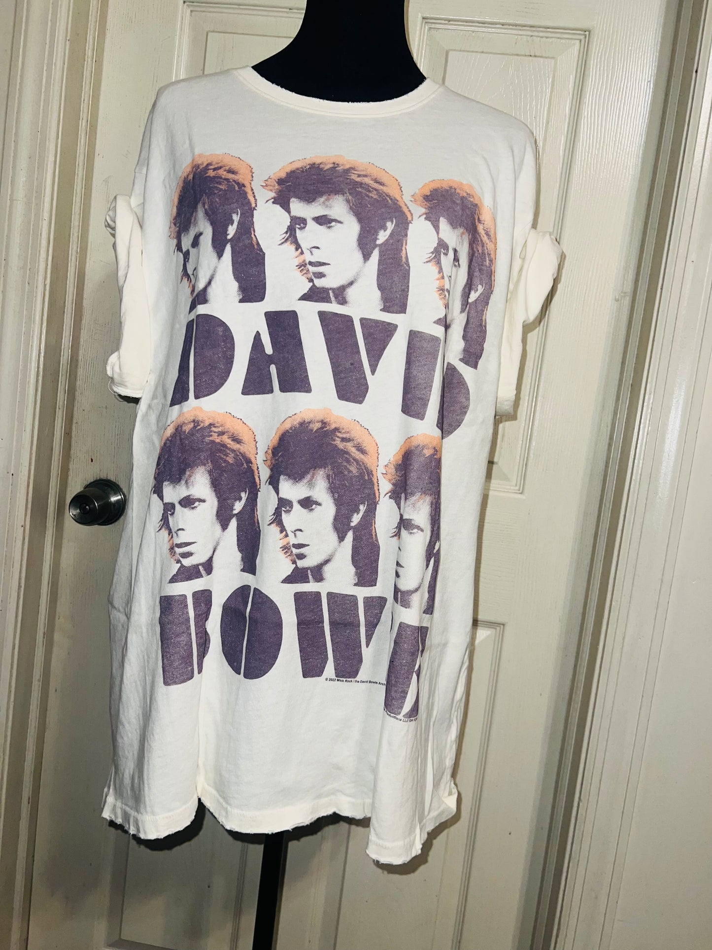 David Bowie Oversized Distressed Tee