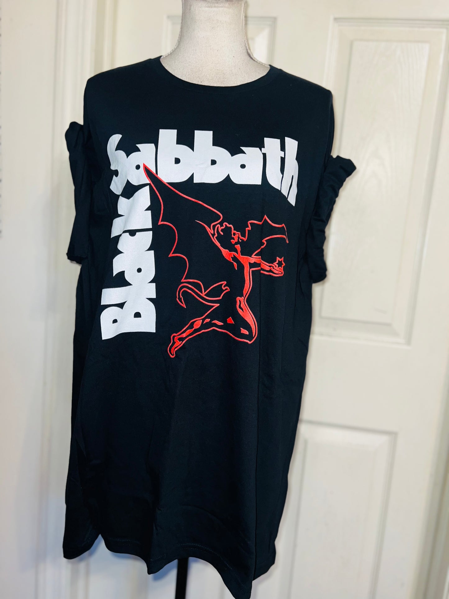Black Sabbath Oversized Distressed Tee