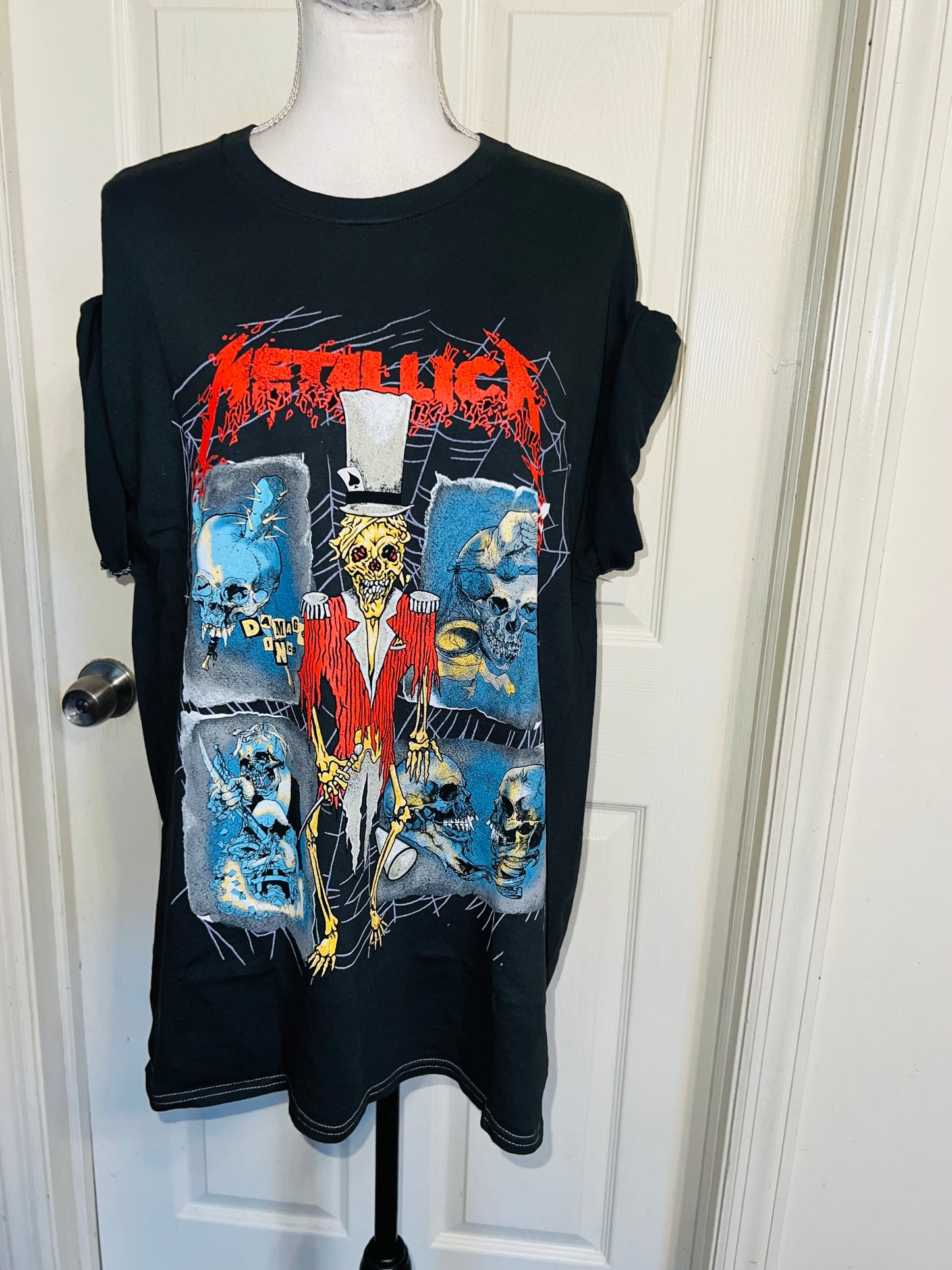 Metallica Double Sided Oversized Distressed Tee