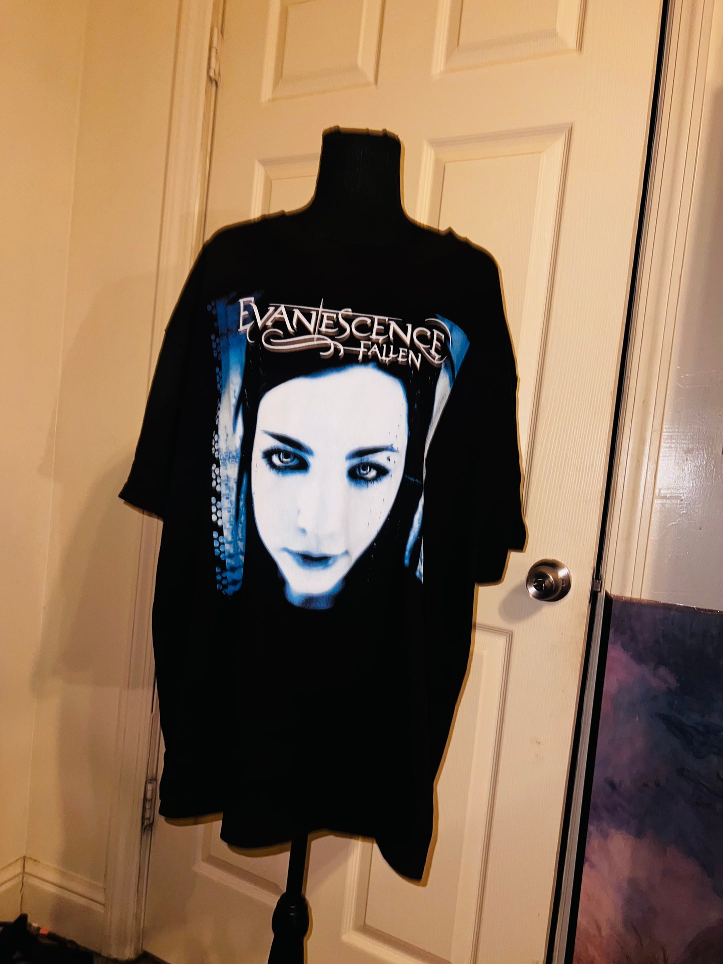 Evanescence Fallen Oversized Distressed Tee