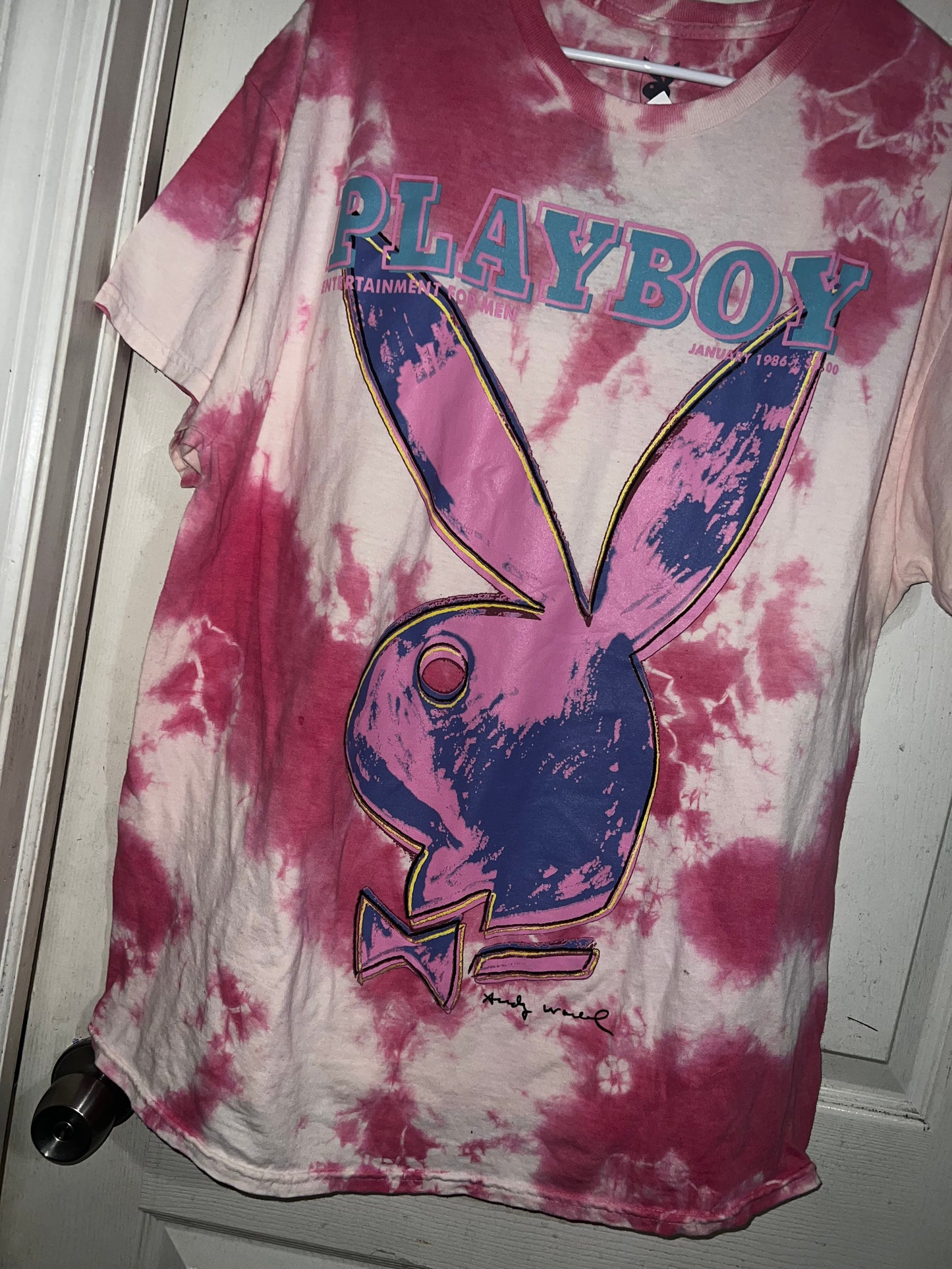 Playboy Andy Warhol Tie Dye Oversized Tee