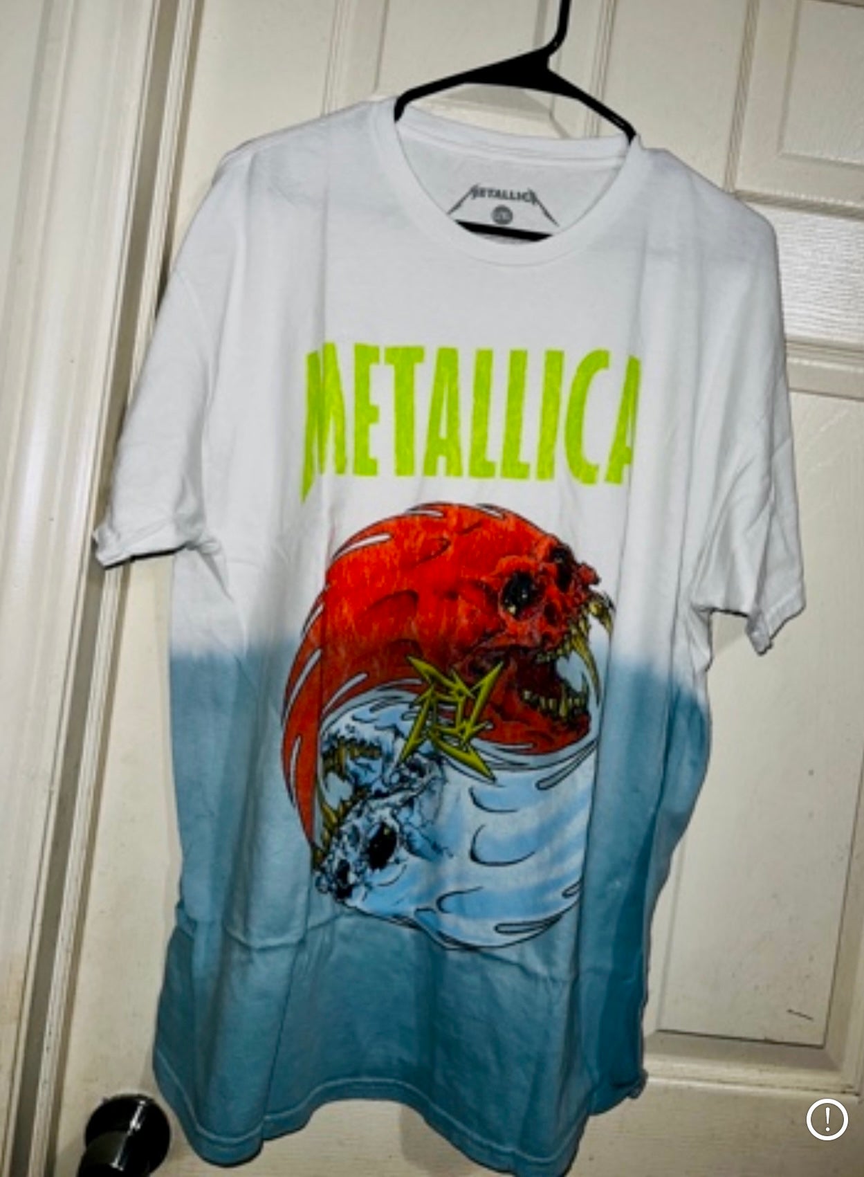 Metallica Tie Die Oversized Distressed Tee