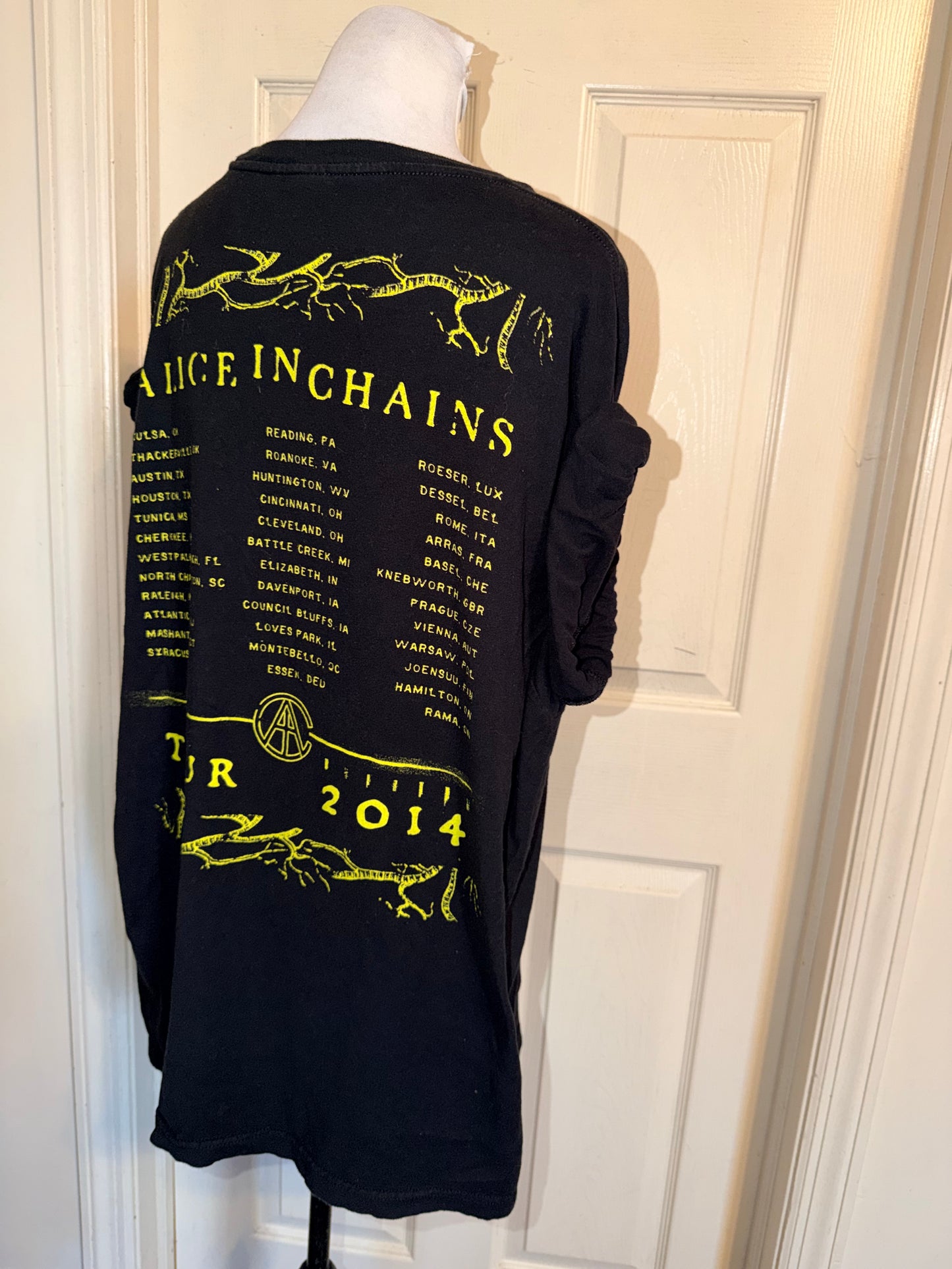 Alice In Chains Double Sided Oversized Distressed Tee