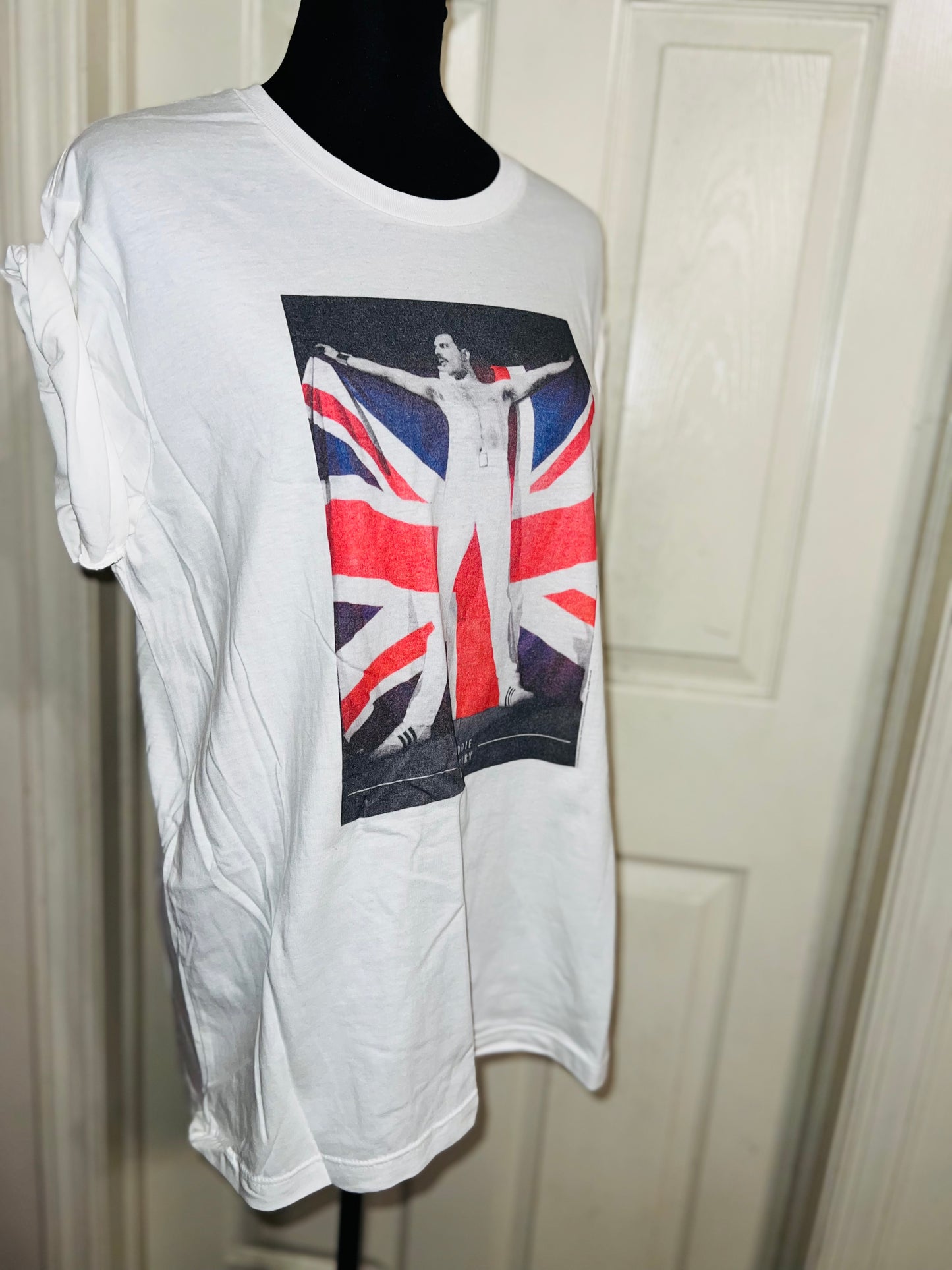 Freddie Mercury Oversized Distressed Vintage Tee