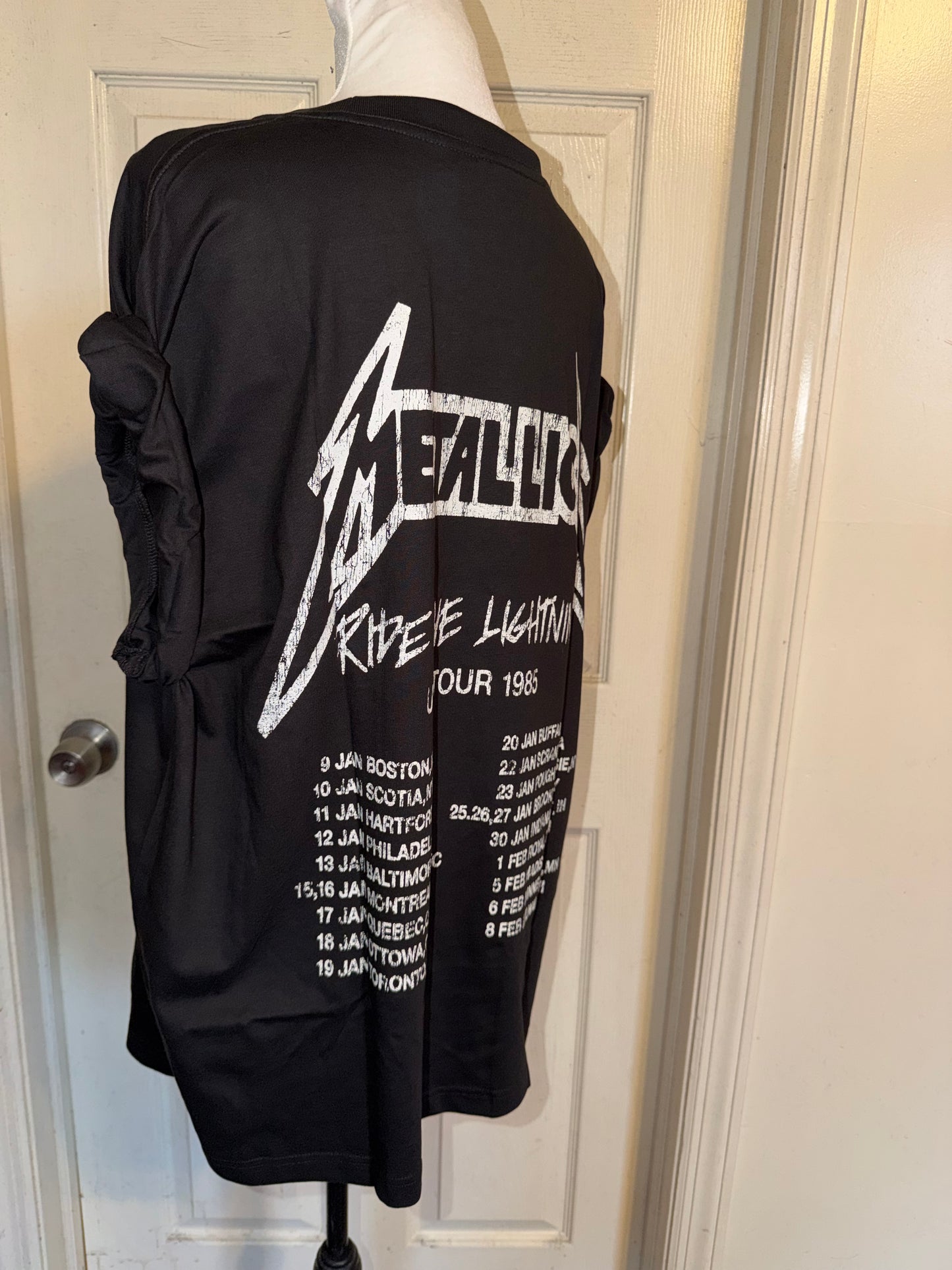 Metallica Double Sided Oversized Distressed Tee