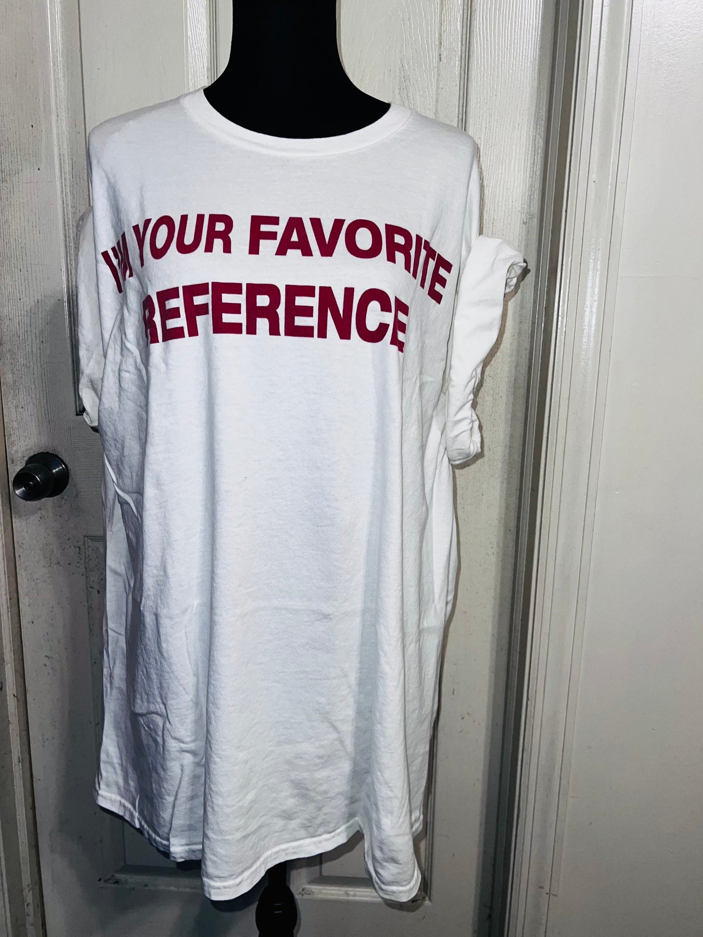 Charli XCX Favorite Reference Oversized Distressed Tee