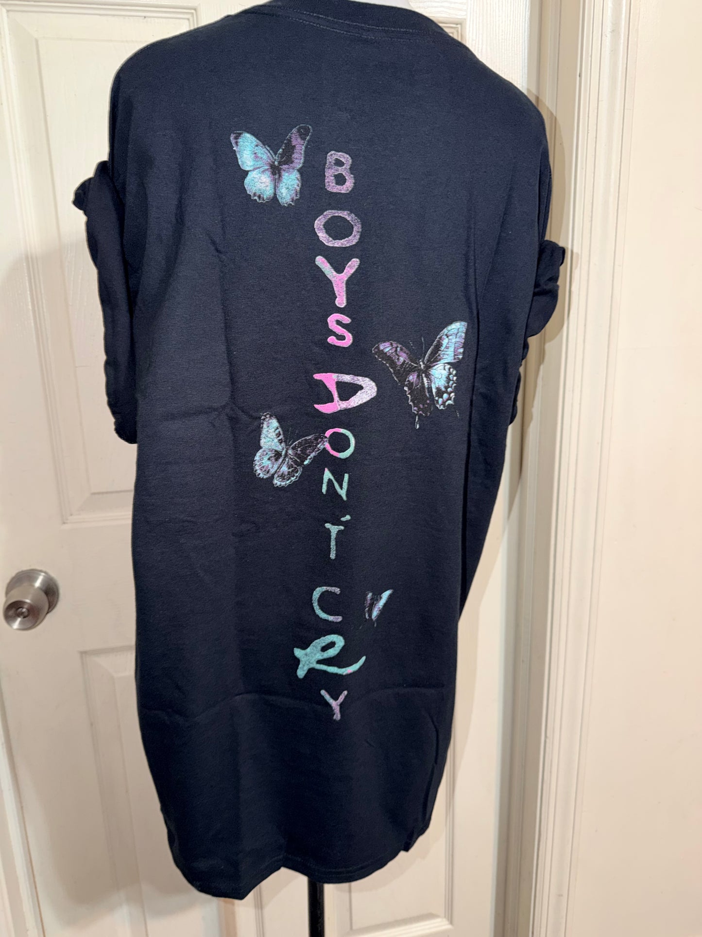 The Cure Double Sided Oversized Distressed Tee