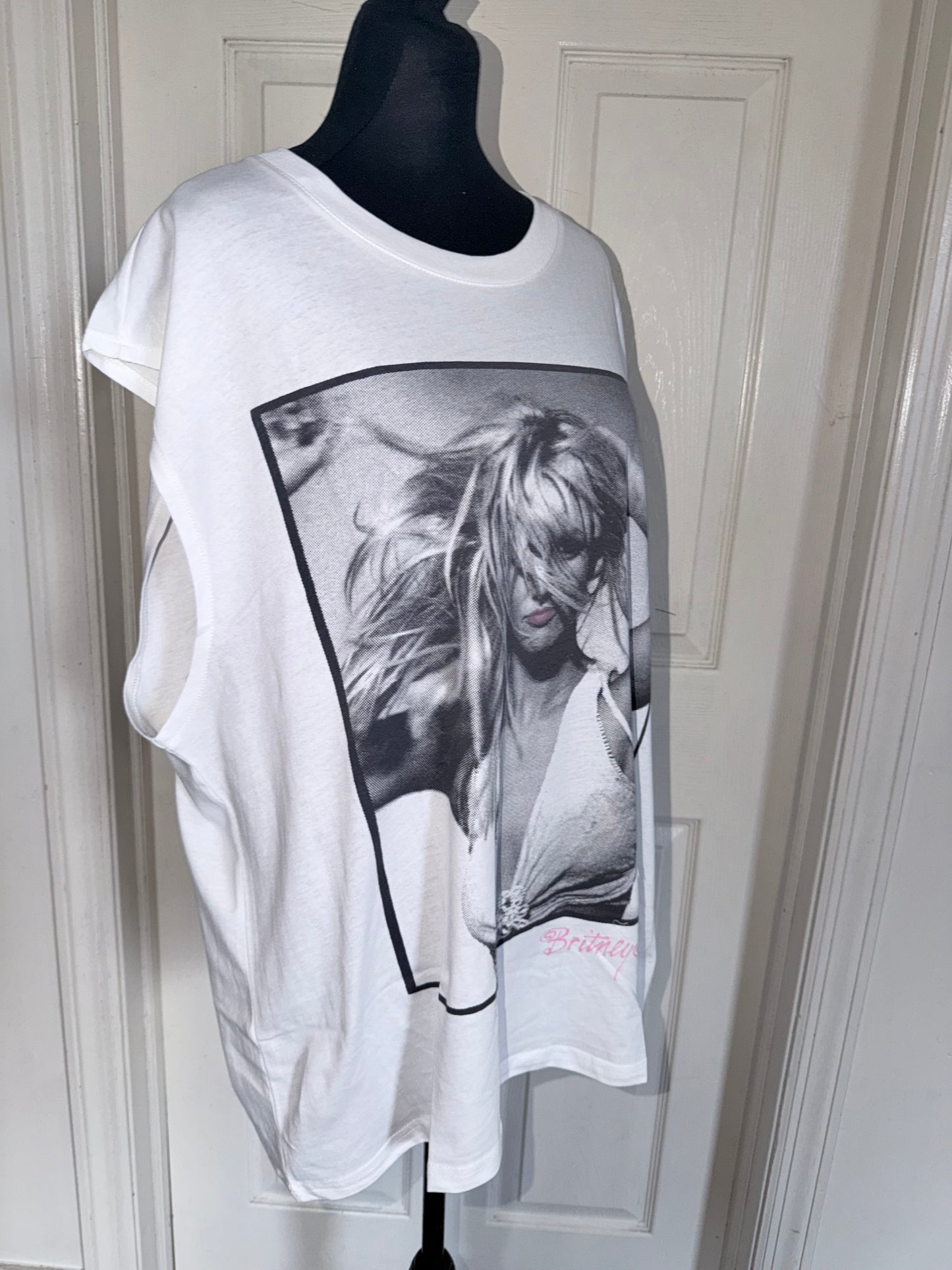 Britney Spears Oversized Distressed Tank