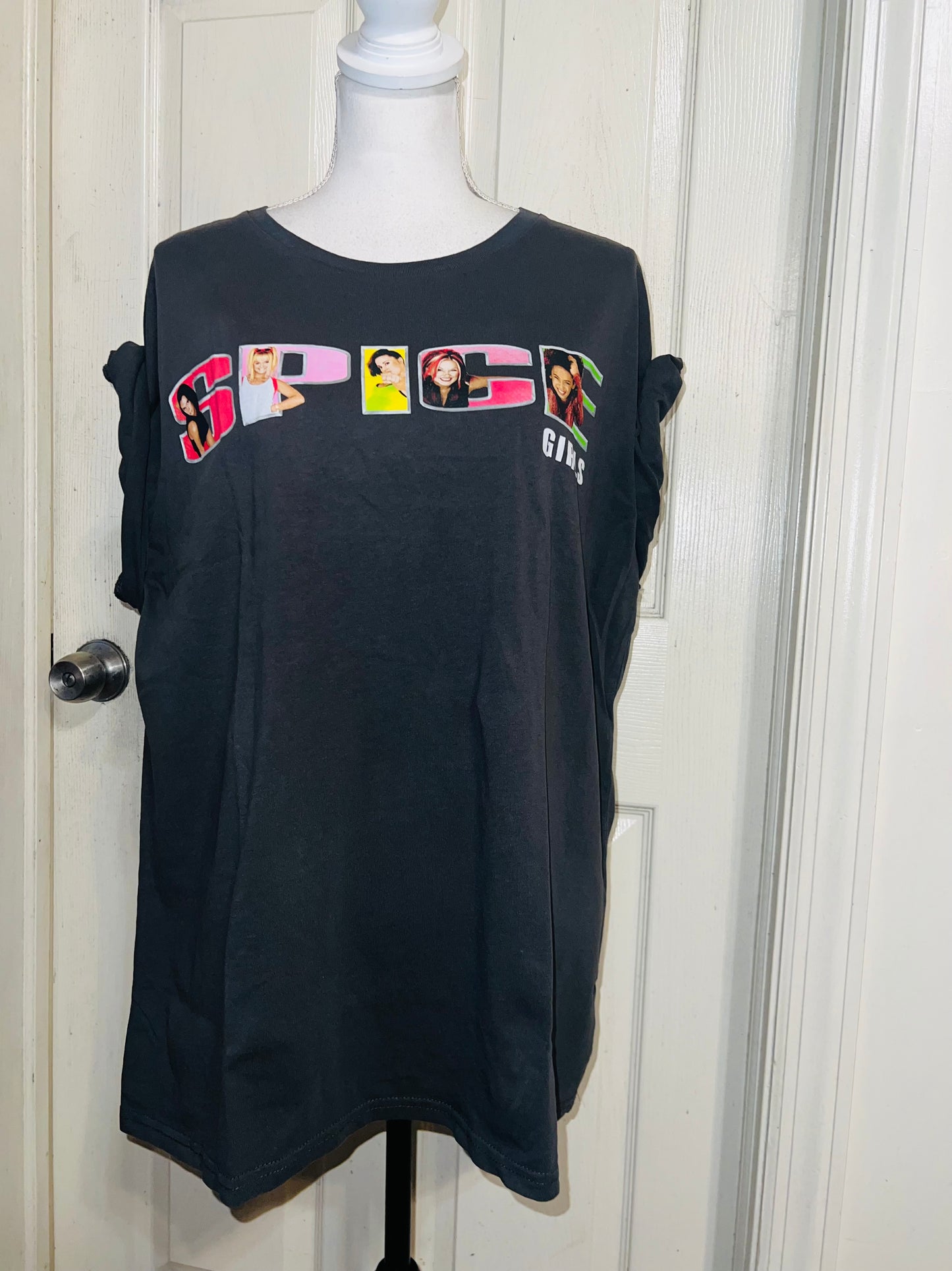 Spice Girls Oversized Distressed Tee