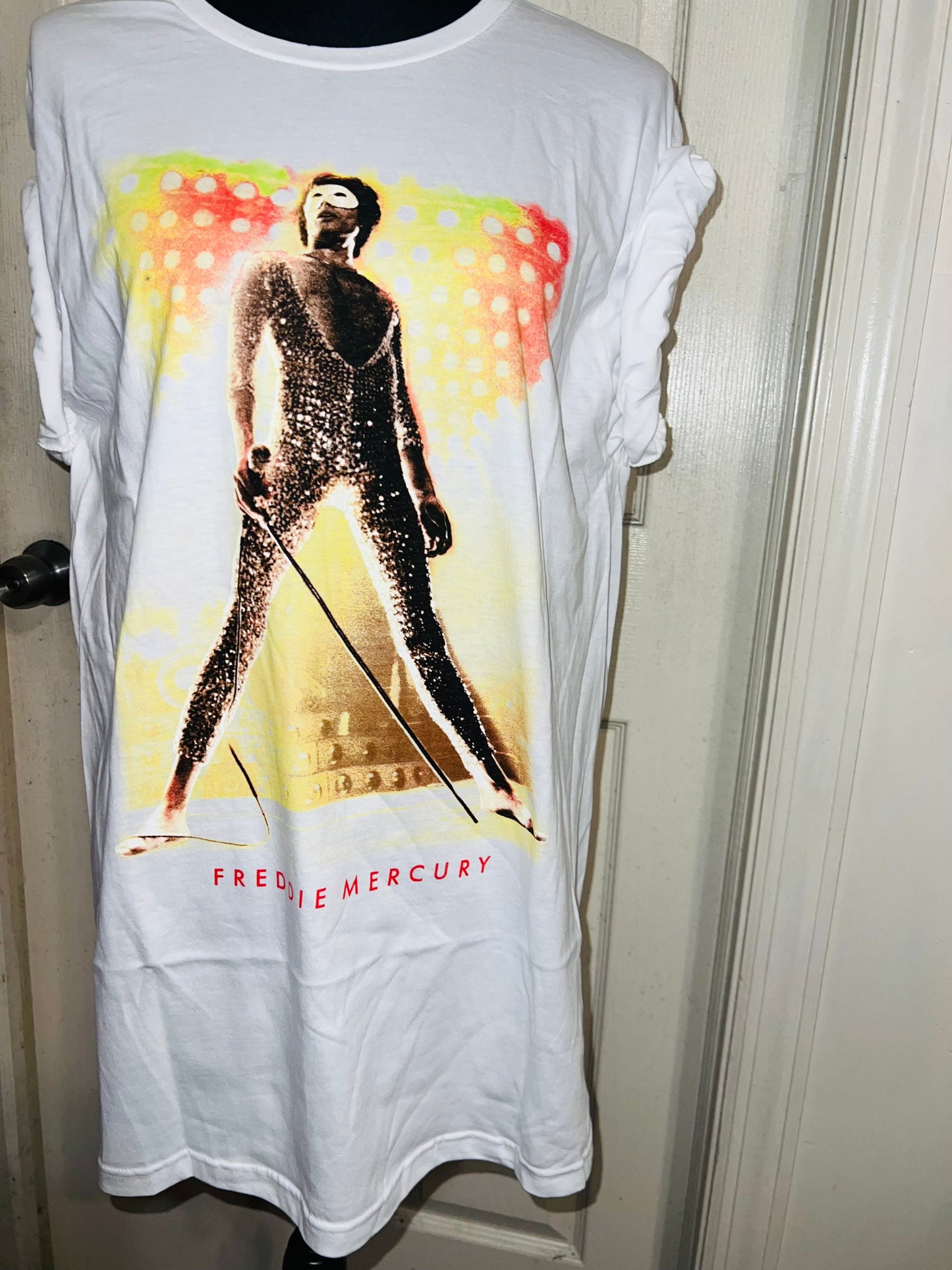 Freddie Mercury Oversized Distressed T-Shirt