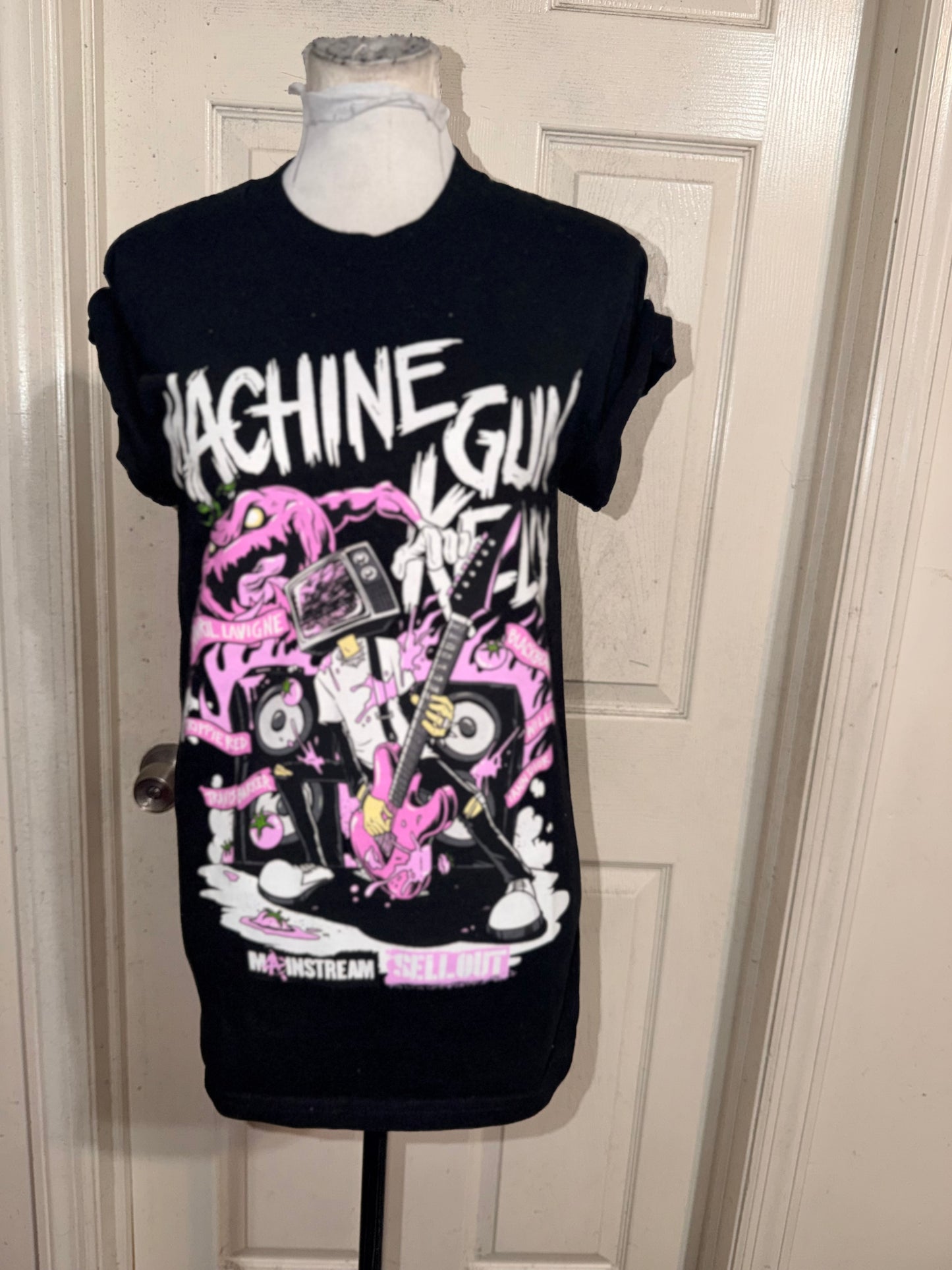 Machine Gun Kelly ft. Avril Lavigne Double Sided Oversized Distressed Tee