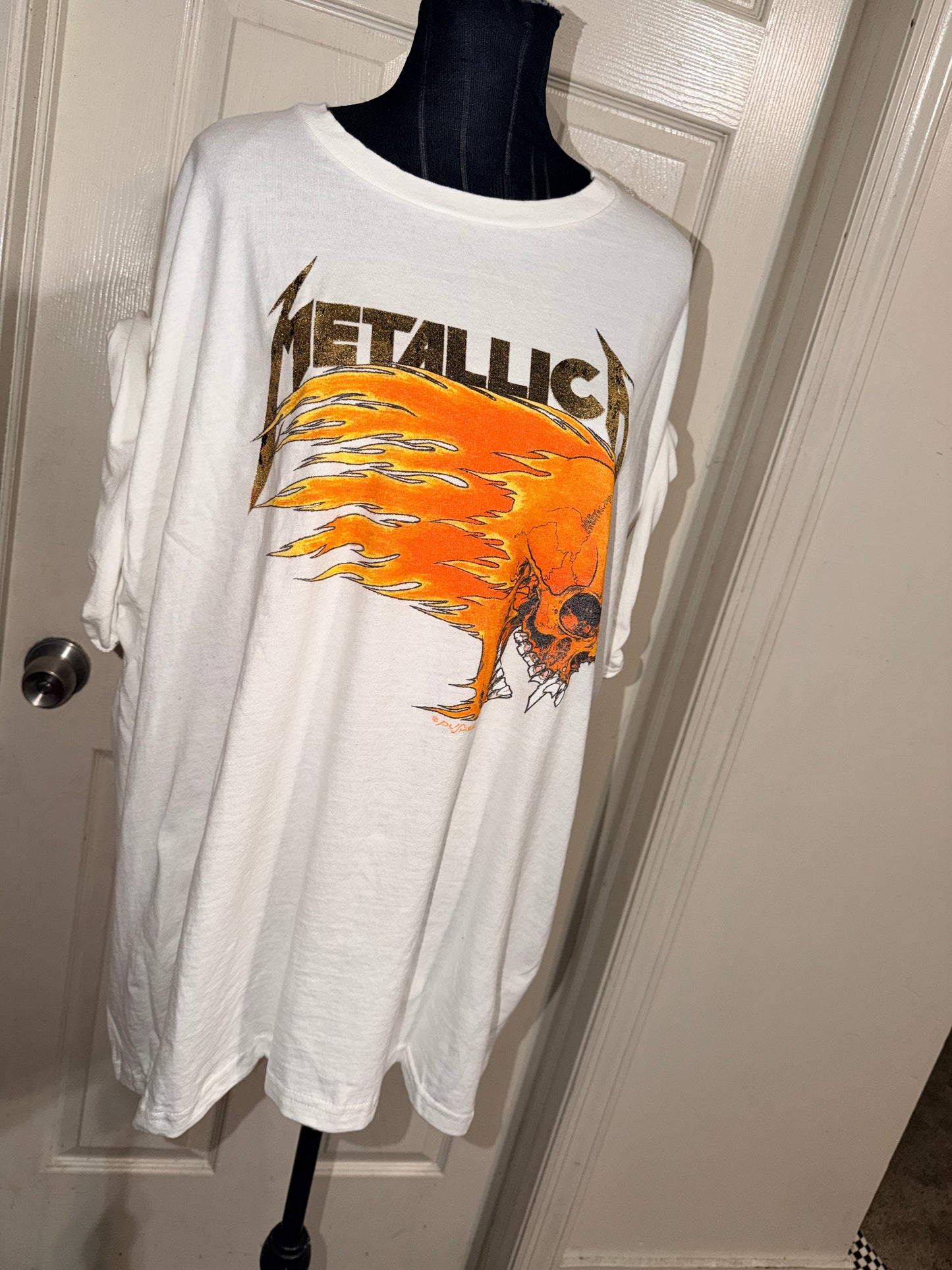 Metallica Double Sided Oversized Distressed Tee