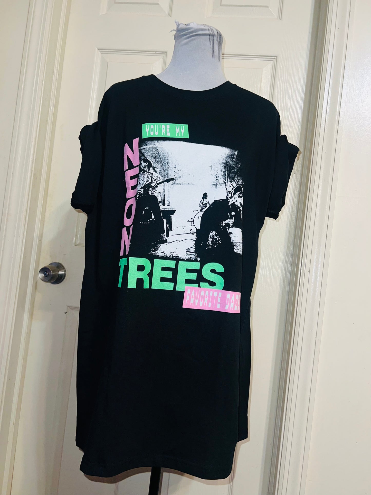 Neon Trees Oversized Distressed Tee