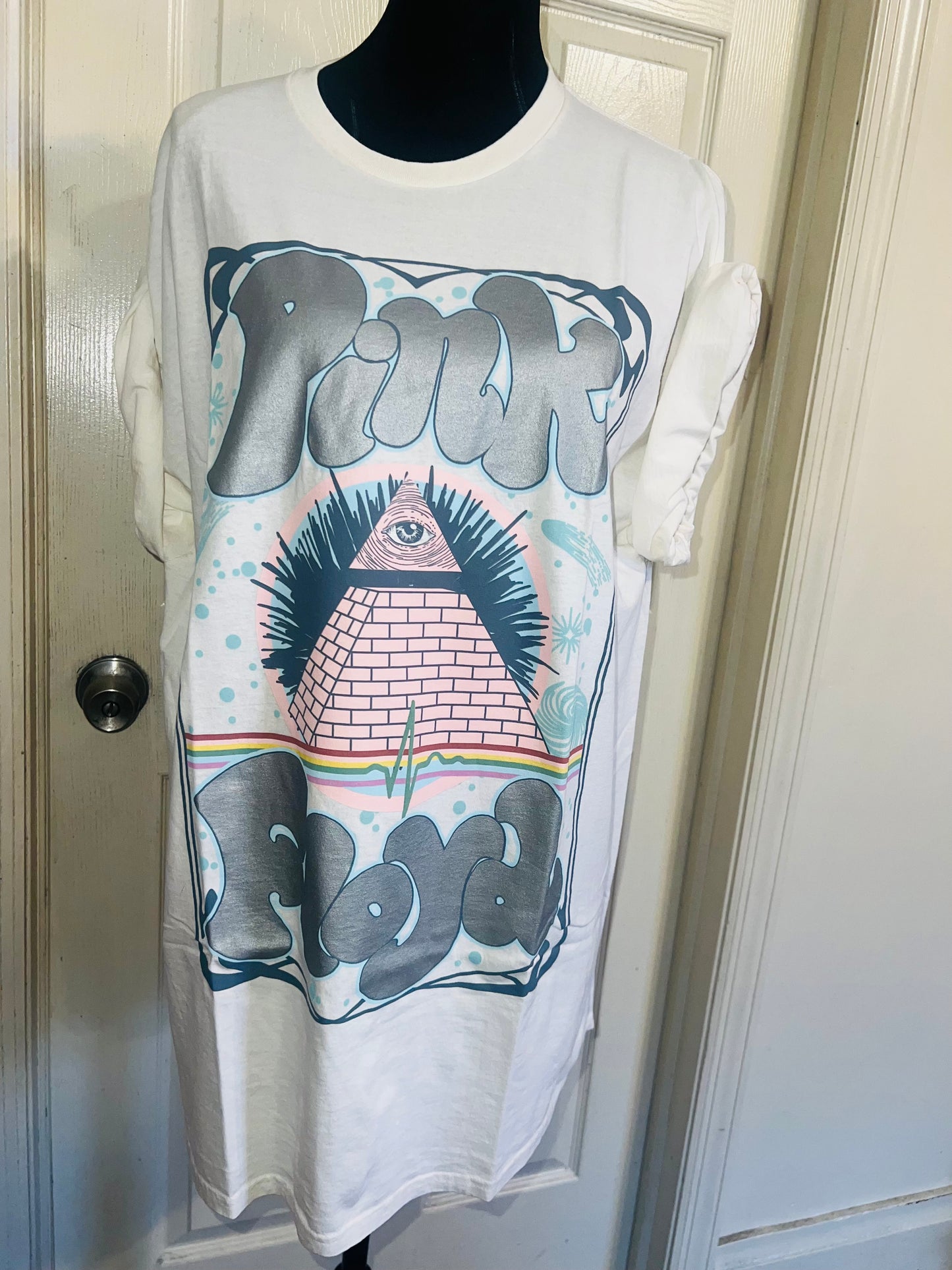 Pink Floyd Oversized Distressed Tee