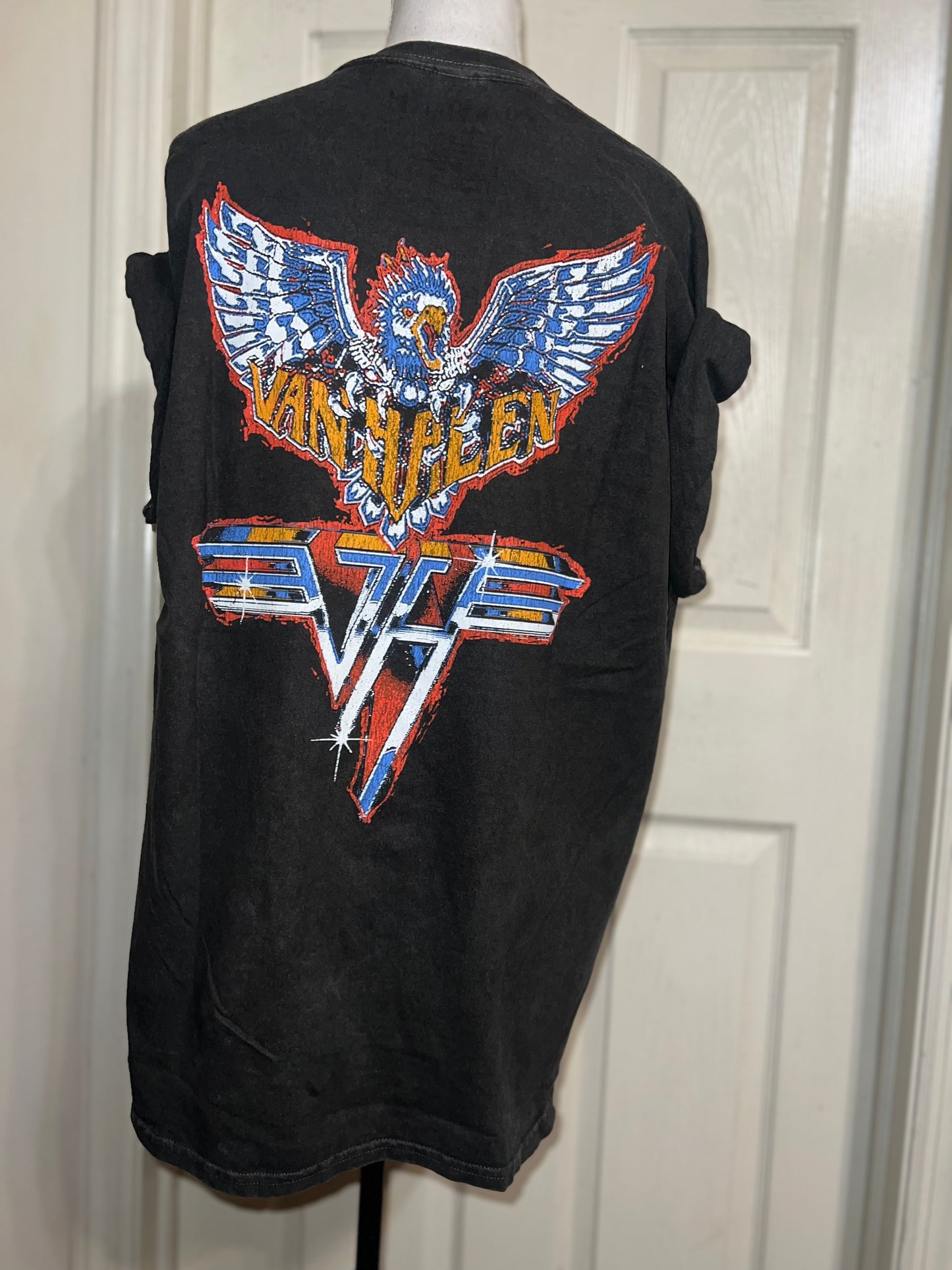 Van Halen Double Sided Oversized Distressed Tee