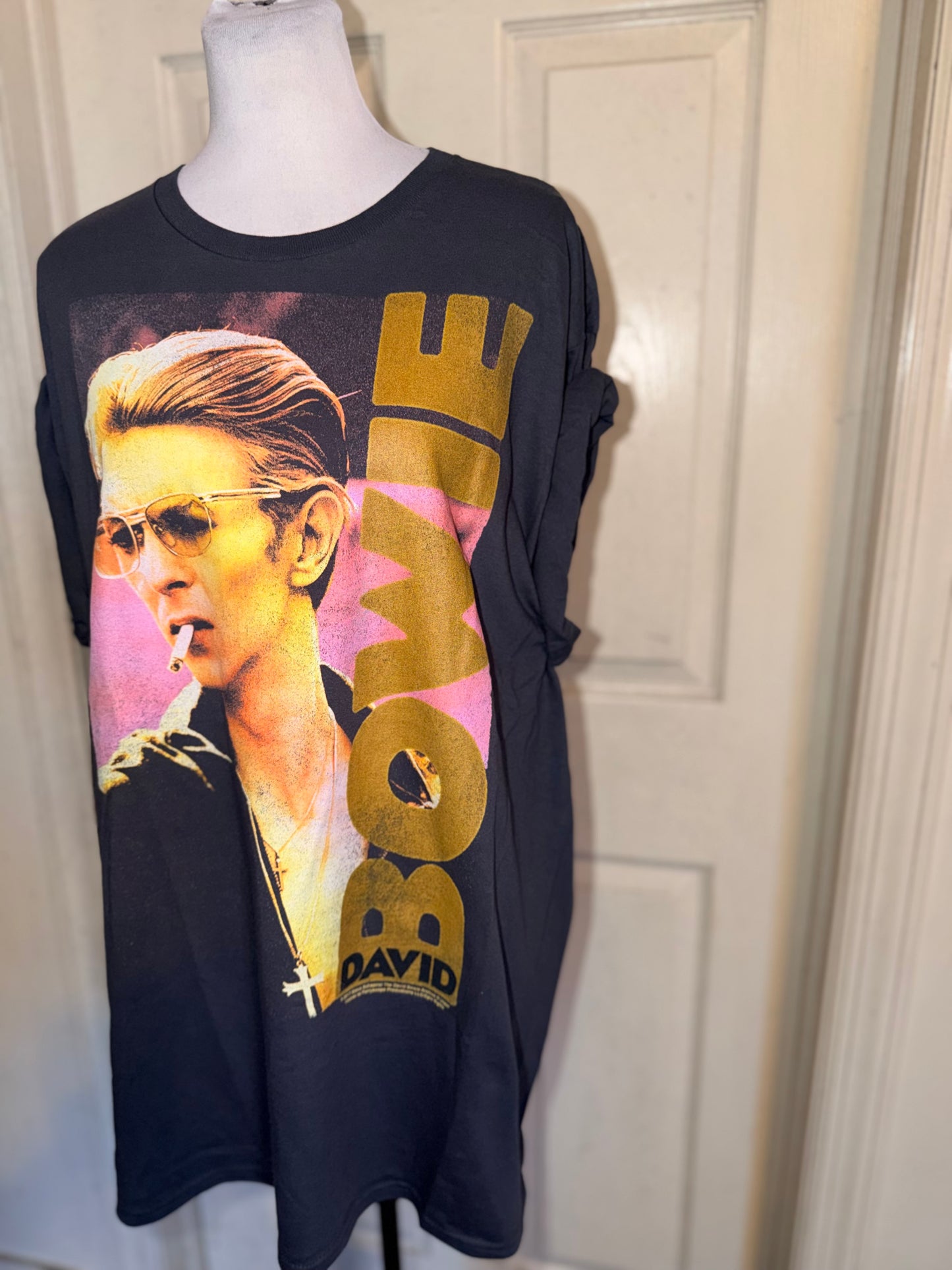 David Bowie Oversized Distressed Tee