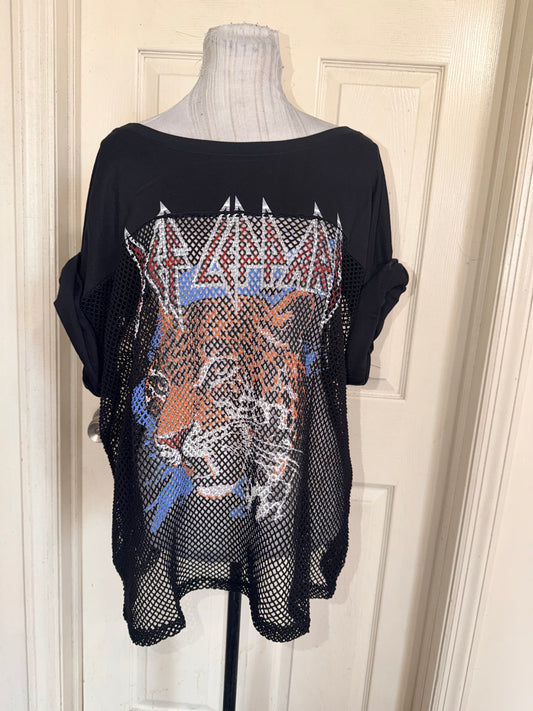 Def Leppard Oversized Jersey Tee