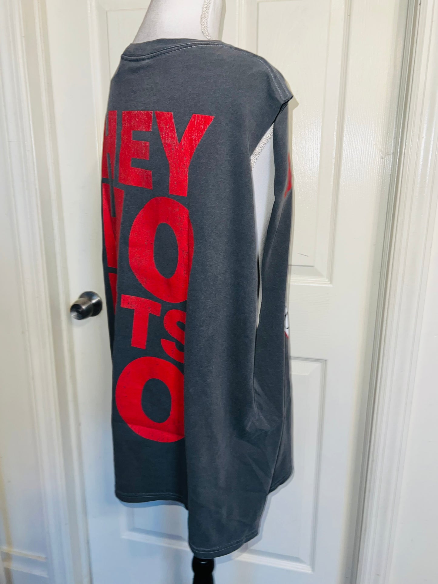 Ramones Oversized Double Oversized Distressed Tann
