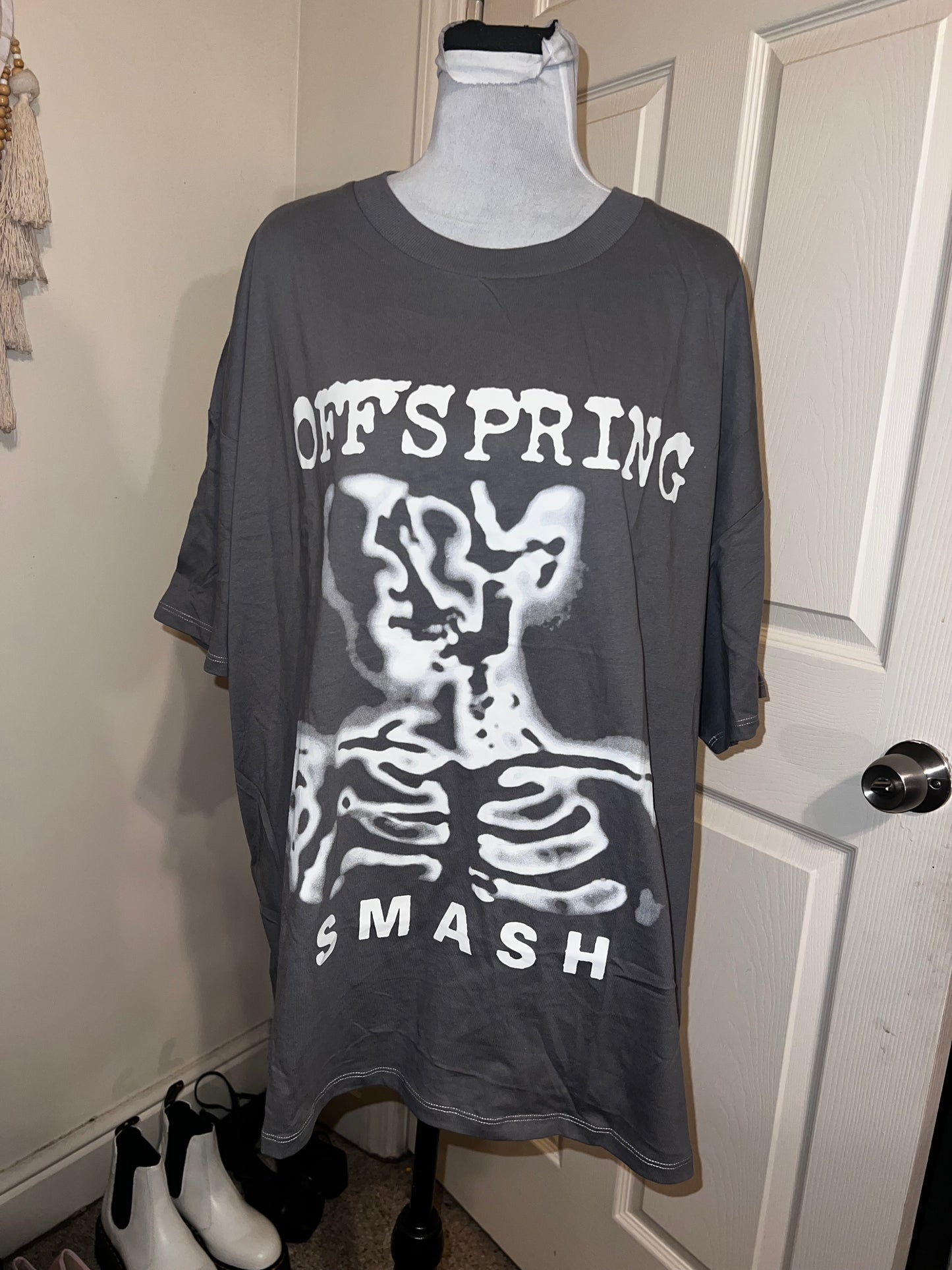 The Offspring “Smash” Oversized Distressed Tee