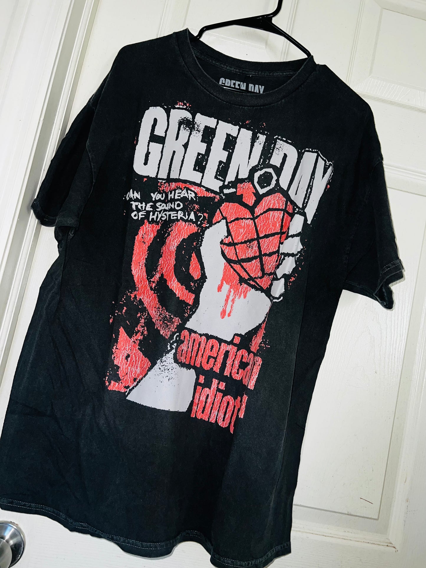 Green Day American Idiot Oversized Distressed Tee