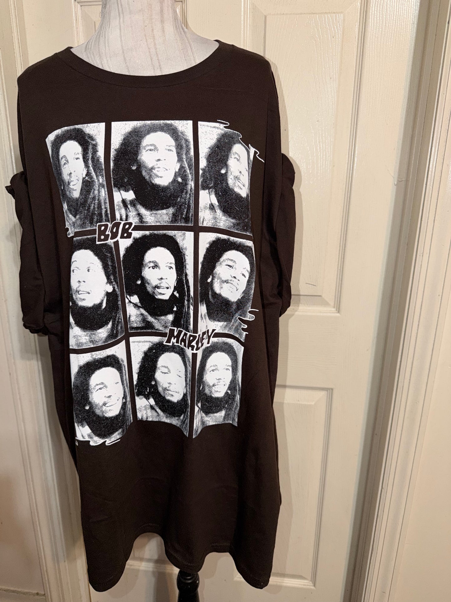 Bob Marley Oversized Distressed Tee