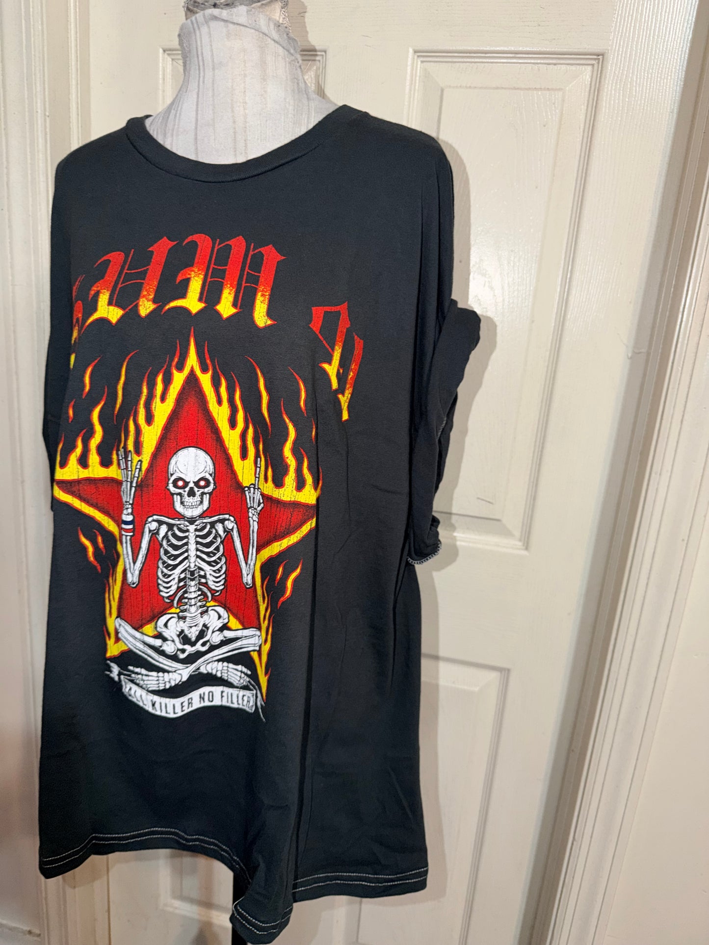 Sum 41 Double Sided Oversized Distressed Tee