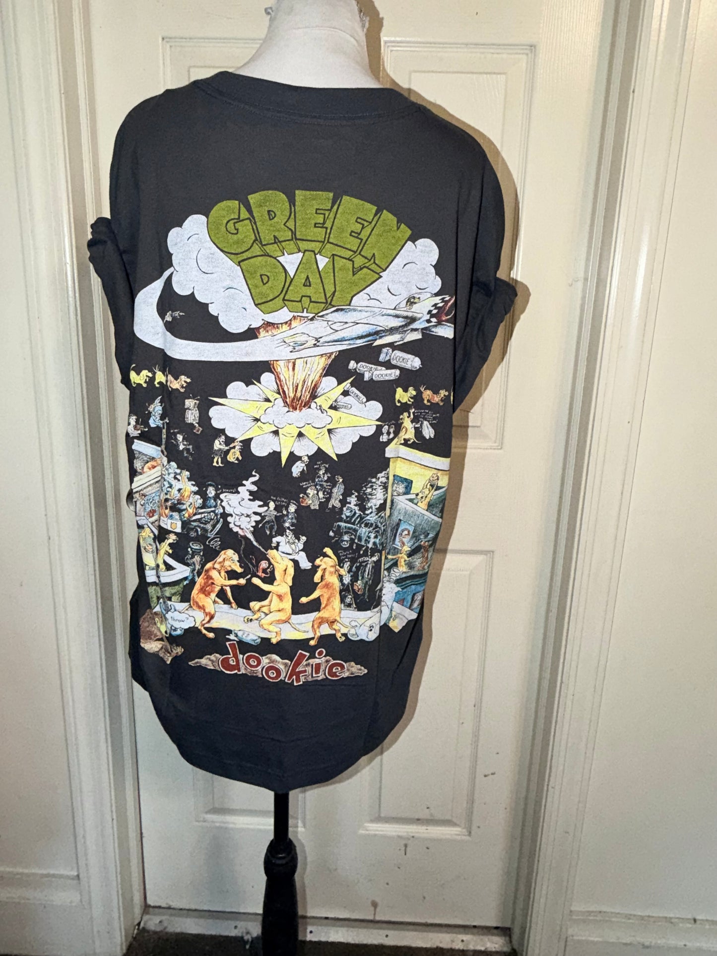 Green Day Double Sided Oversized Tee