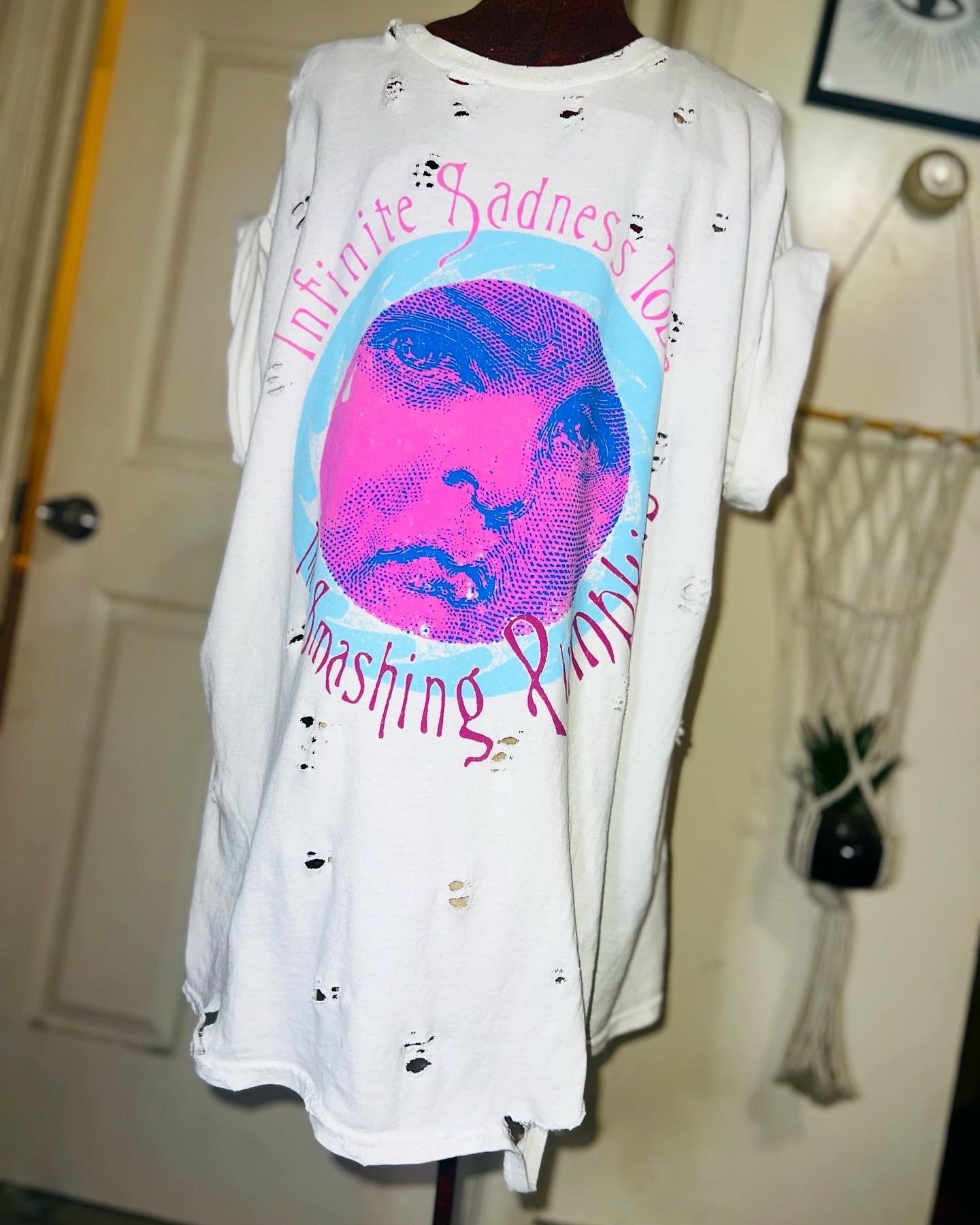 Smashing Pumpkins Tour Oversized Distressed Tee