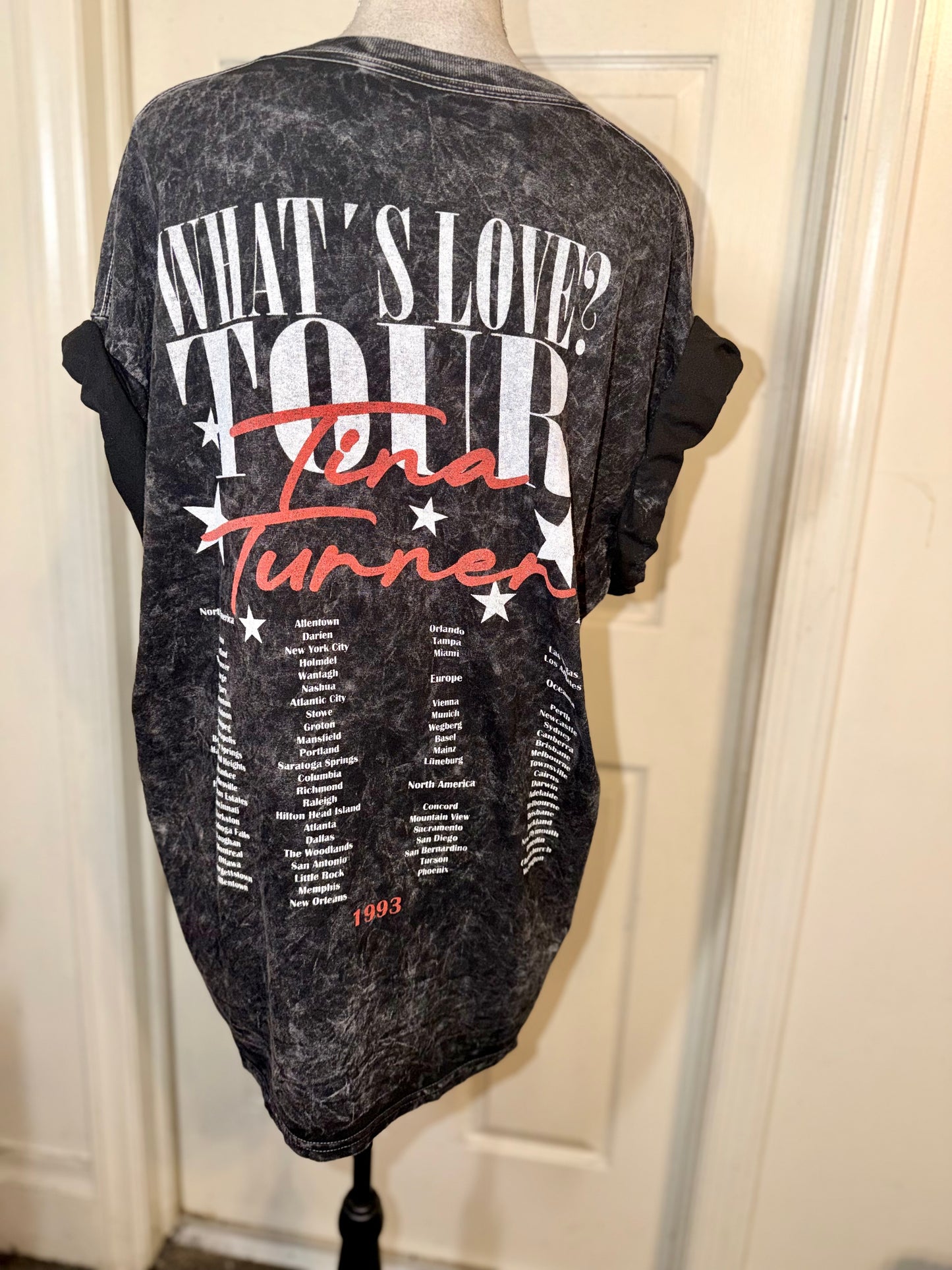 Tina Turner Double Sided Oversized Distressed Tee