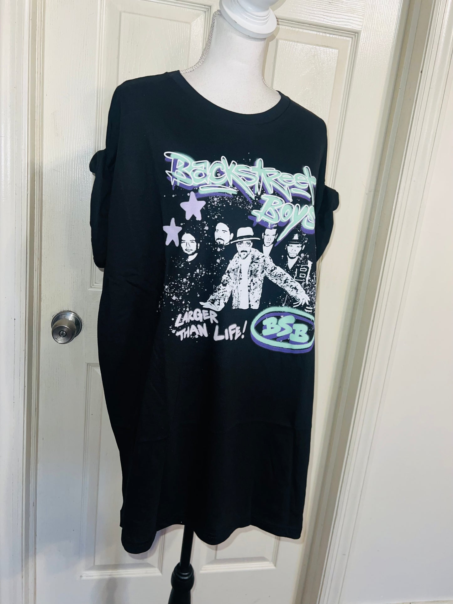 Backstreet Boys Oversized Distressed Tee