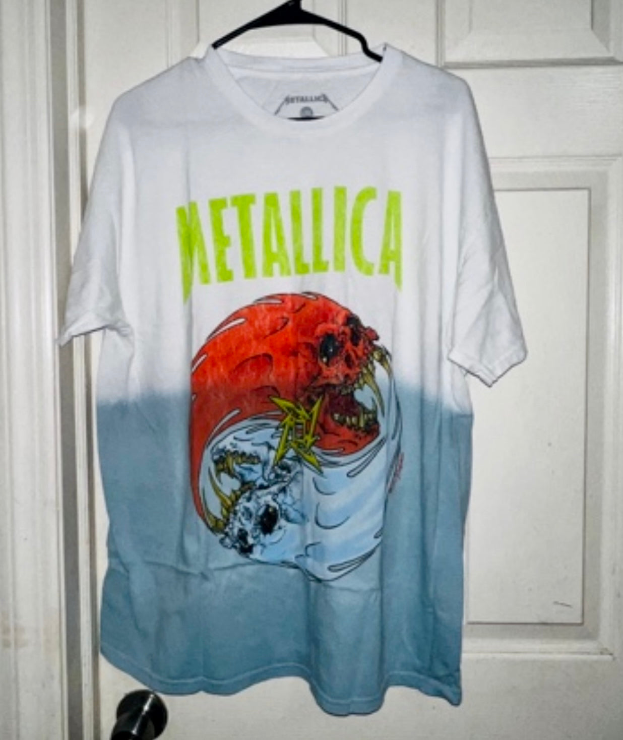 Metallica Tie Die Oversized Distressed Tee