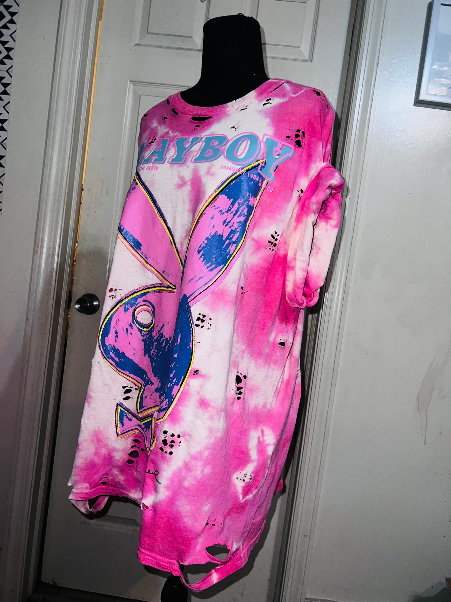 Playboy Andy Warhol Tie Dye Oversized Tee