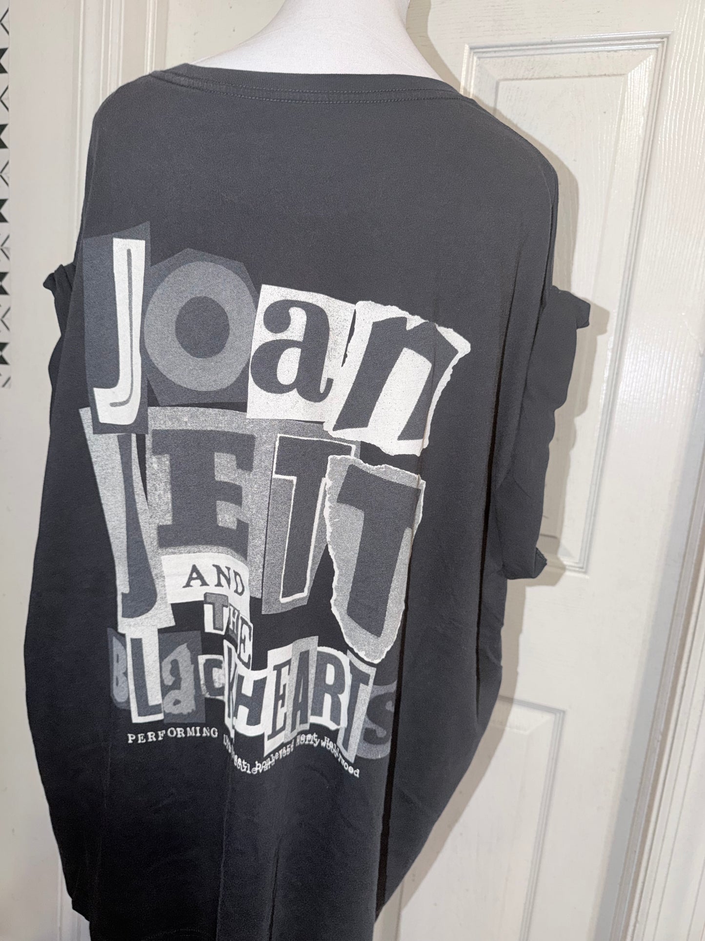 Joan Jett and the Blackhearts Double Sided Oversized Distressed Tee