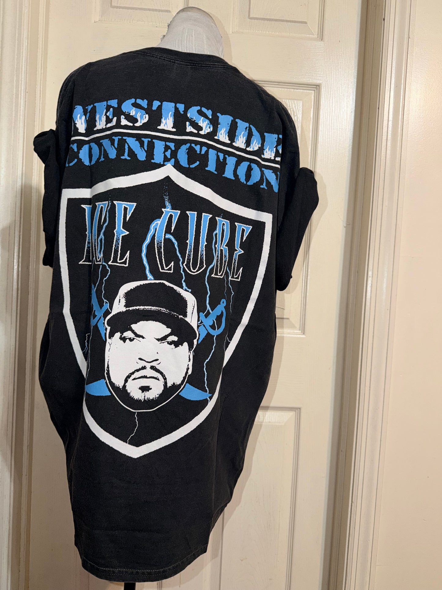 Ice Cube Double Sided Oversized Distressed Tee