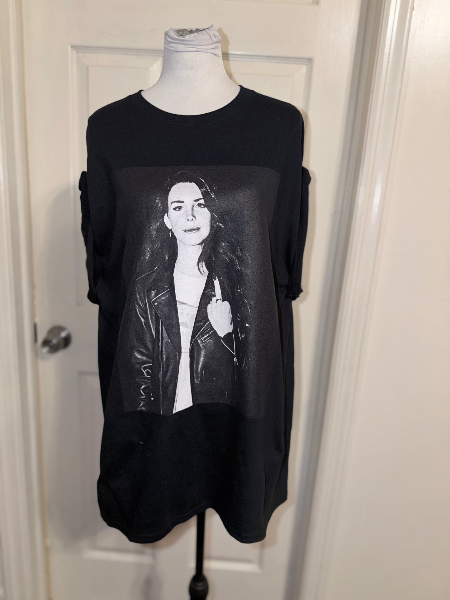 Lana Del Rey Oversized Distressed Tee