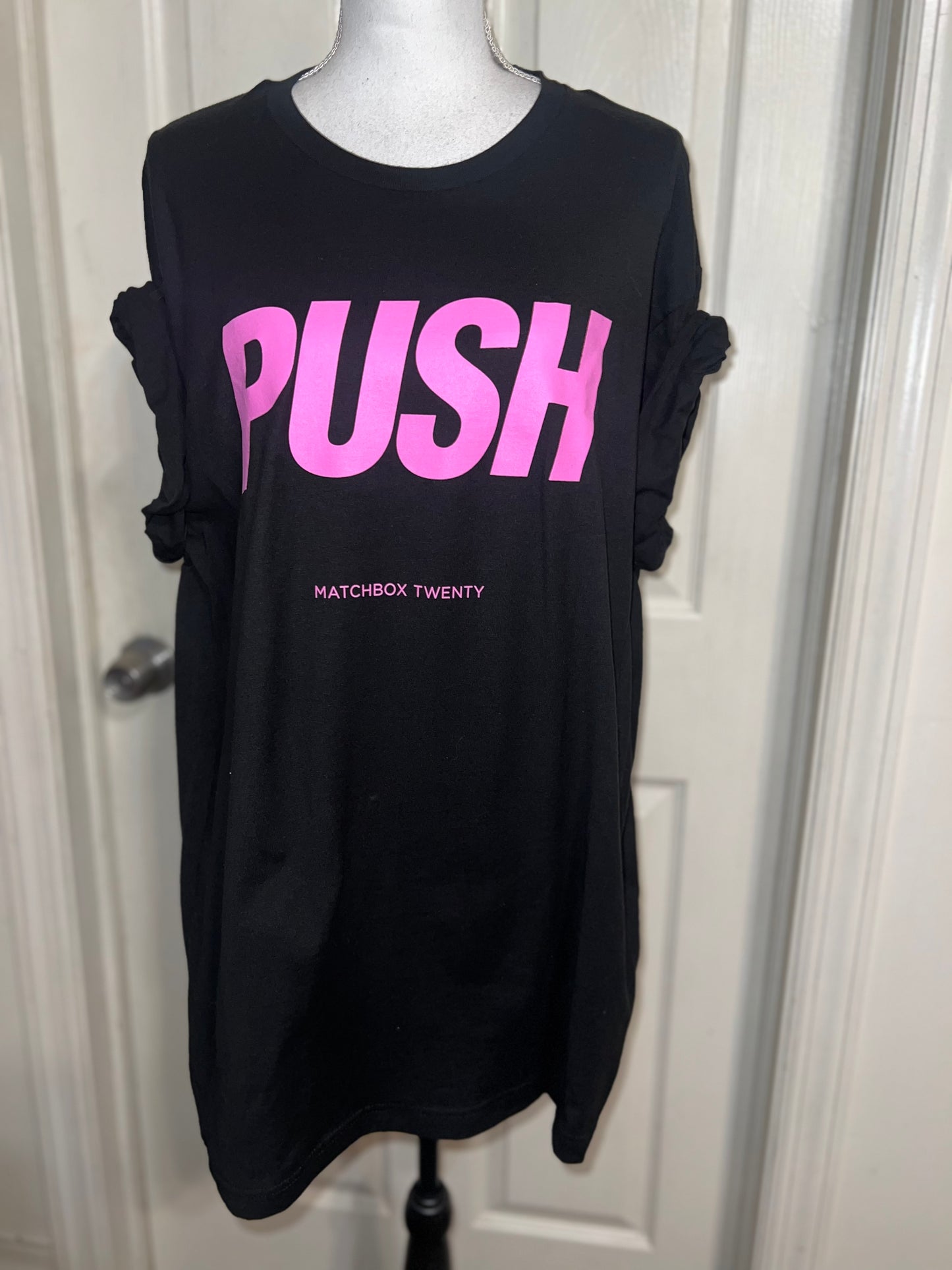 Matchbox Twenty Push Oversized Distressed Tee