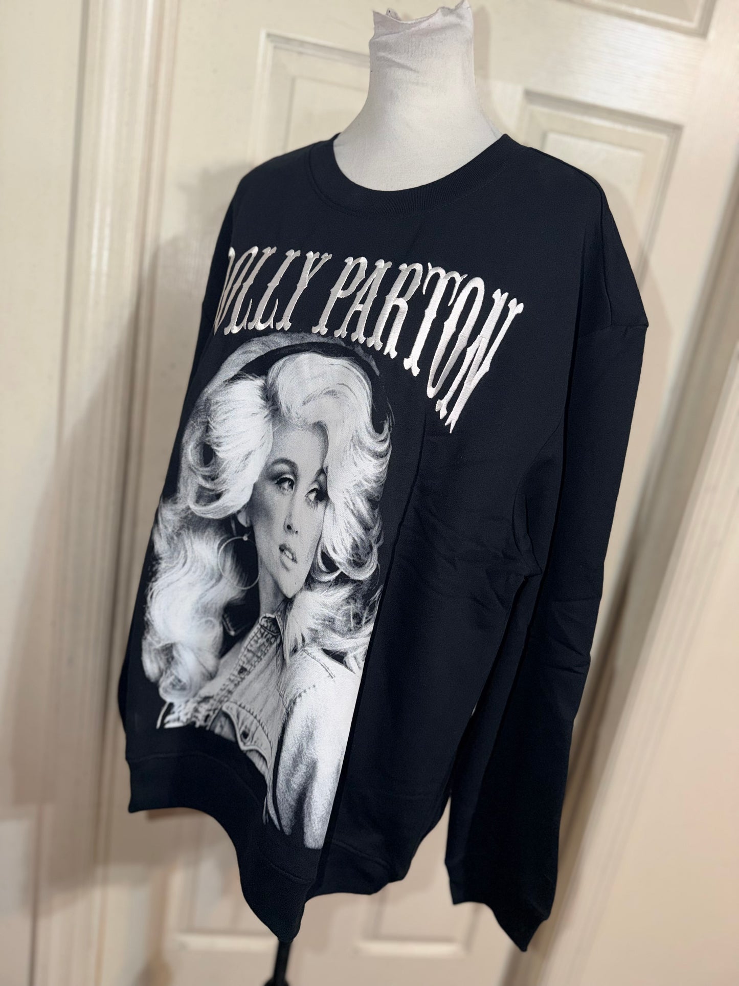 Dolly Parton Oversized Distressed Sweatshirt