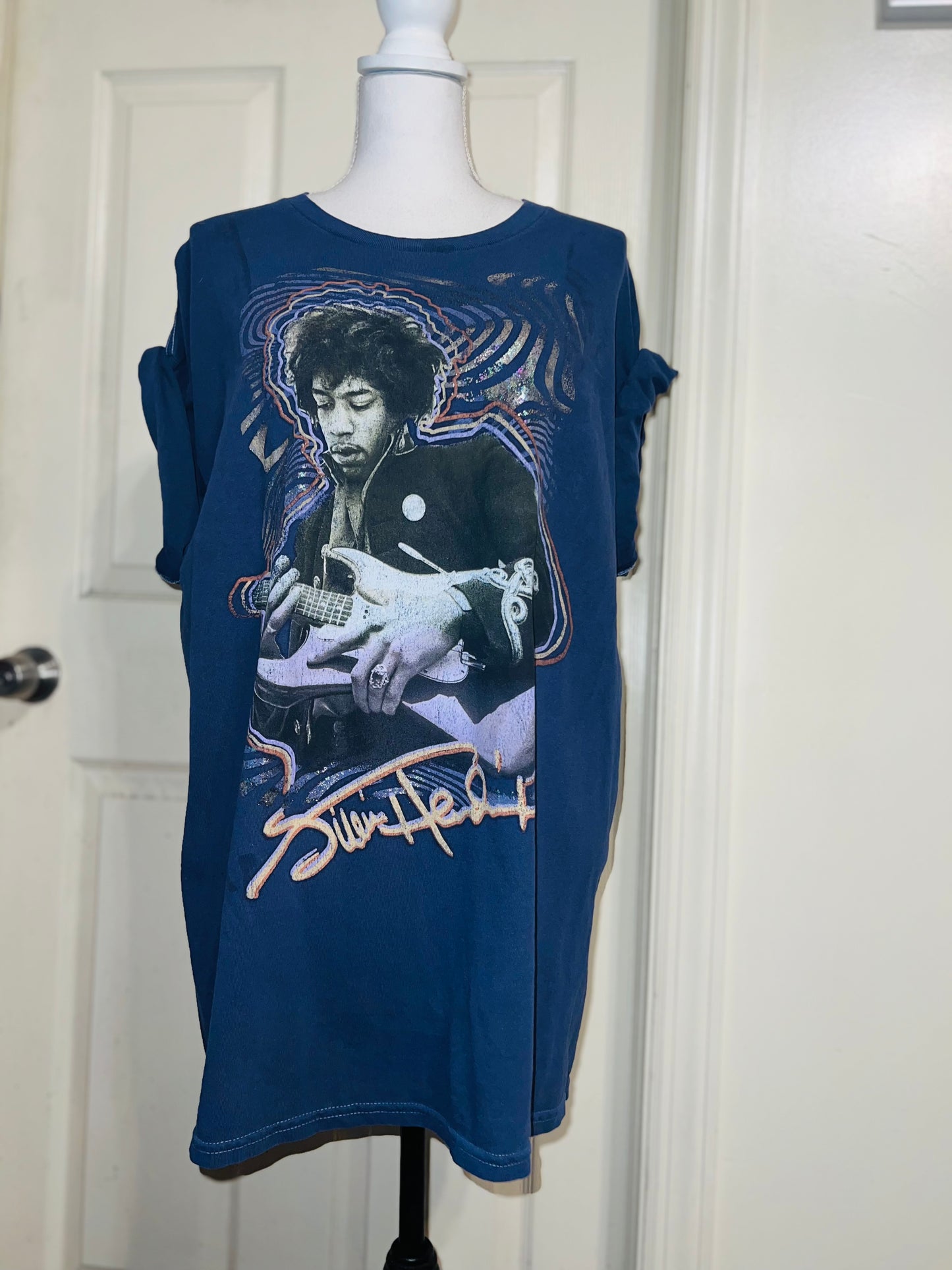 Jimi Hendrix Oversized Distressed Tee