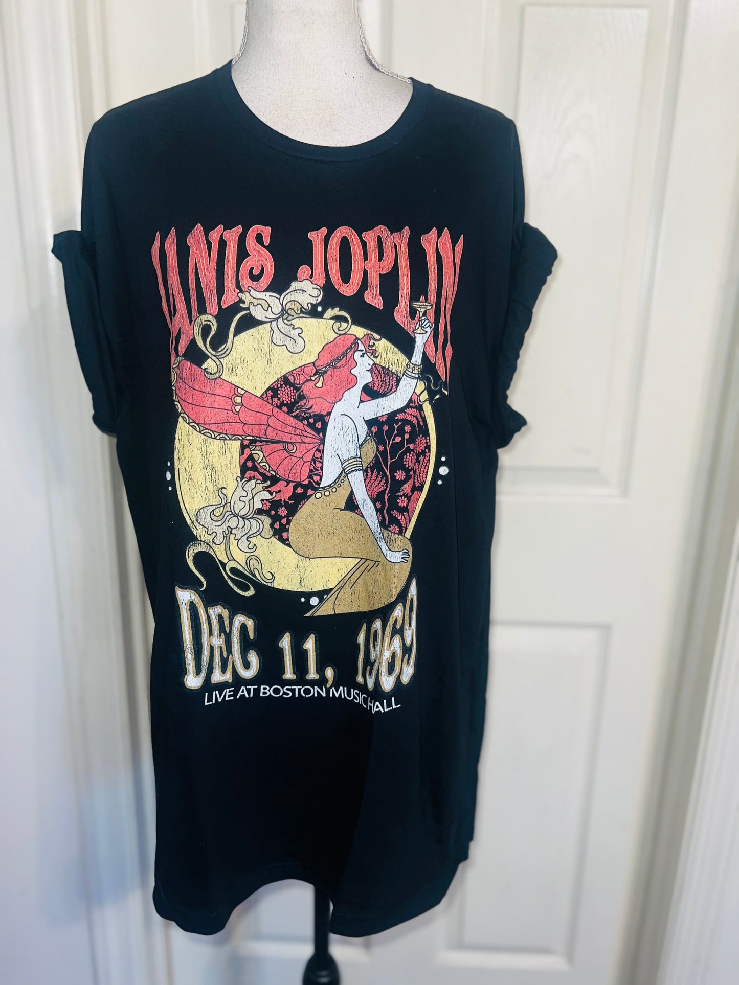 Janis Joplin Oversized Distressed Tee