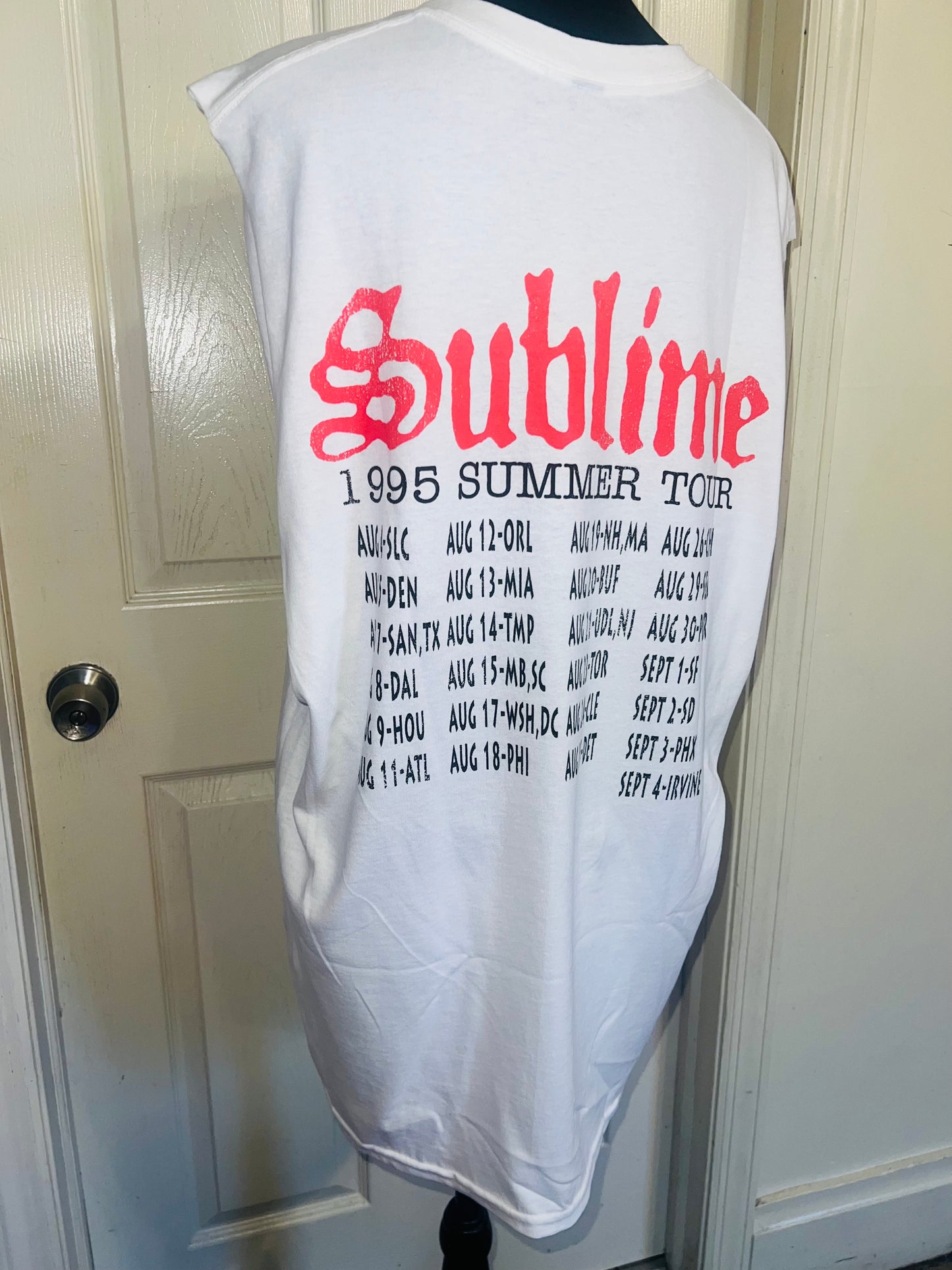 Sublime Double Sided Oversized Distressed Tank