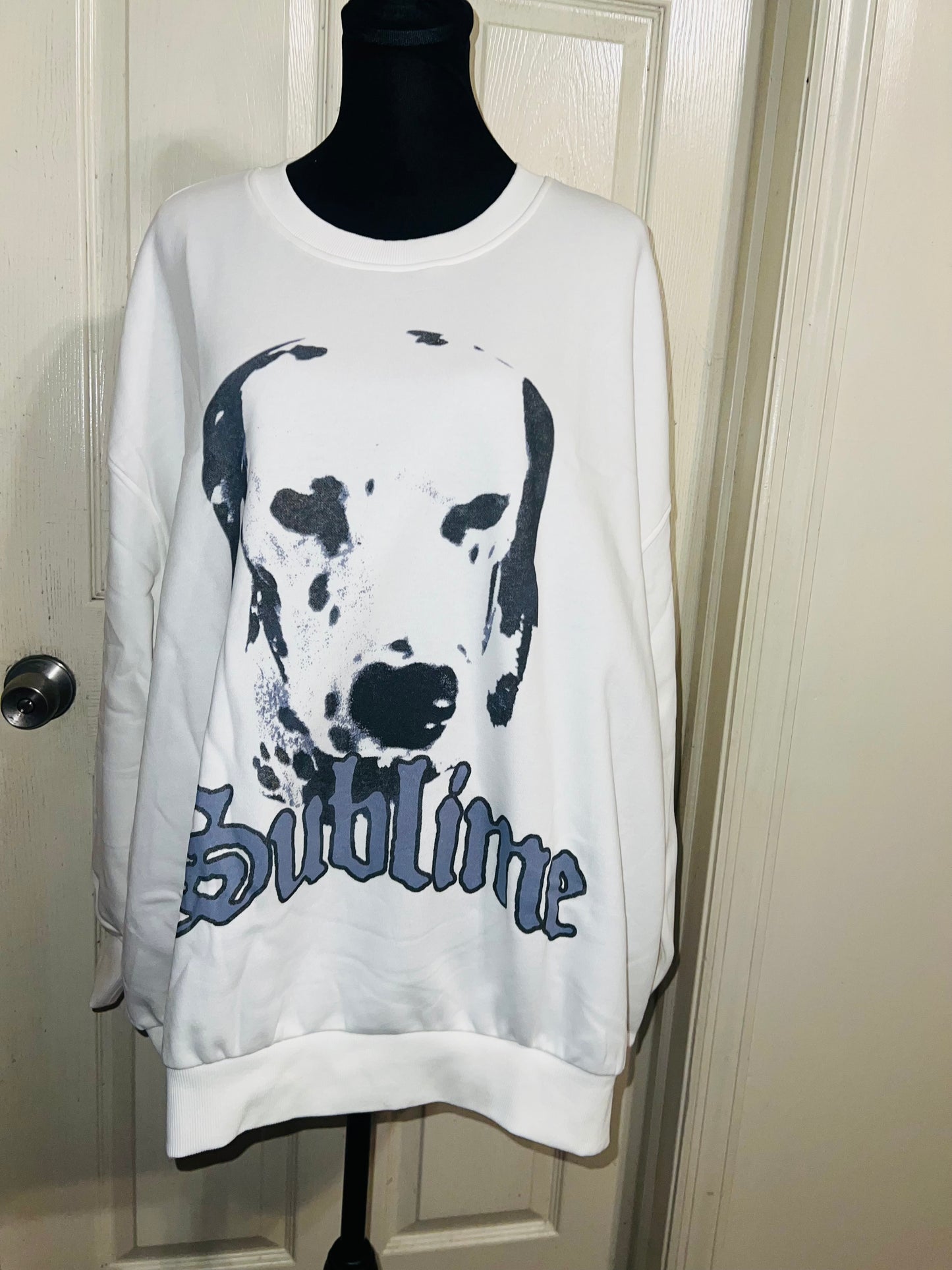 Sublime Oversized Distressed Sweatshirt