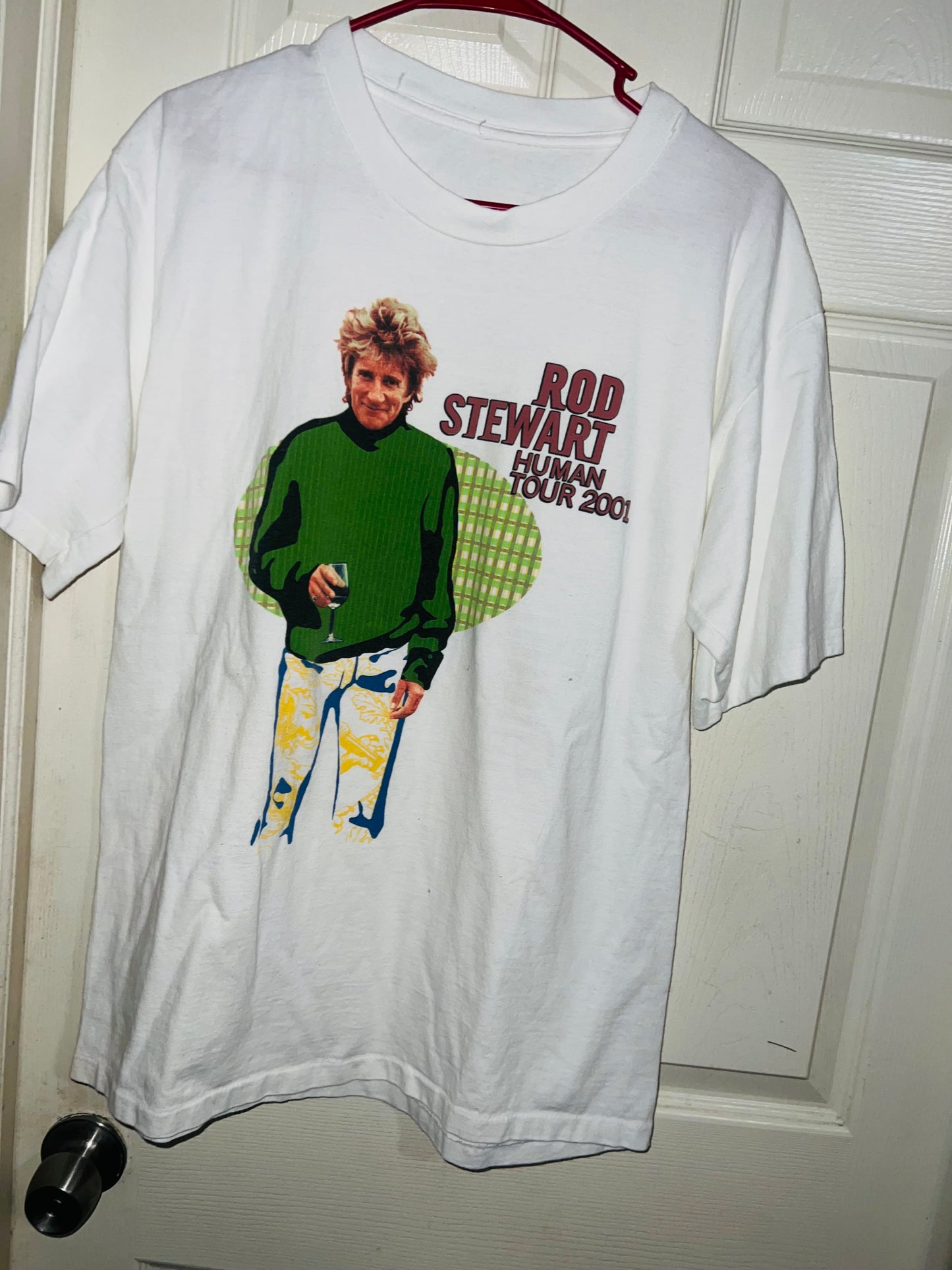 Rod Stewart Vintage Double Sided Oversized Distressed Tee