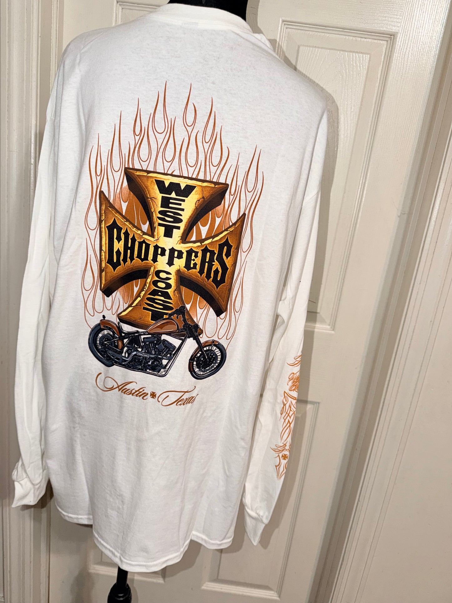 West Coast Choppers Double Sided Oversized Long Sleeve Tee