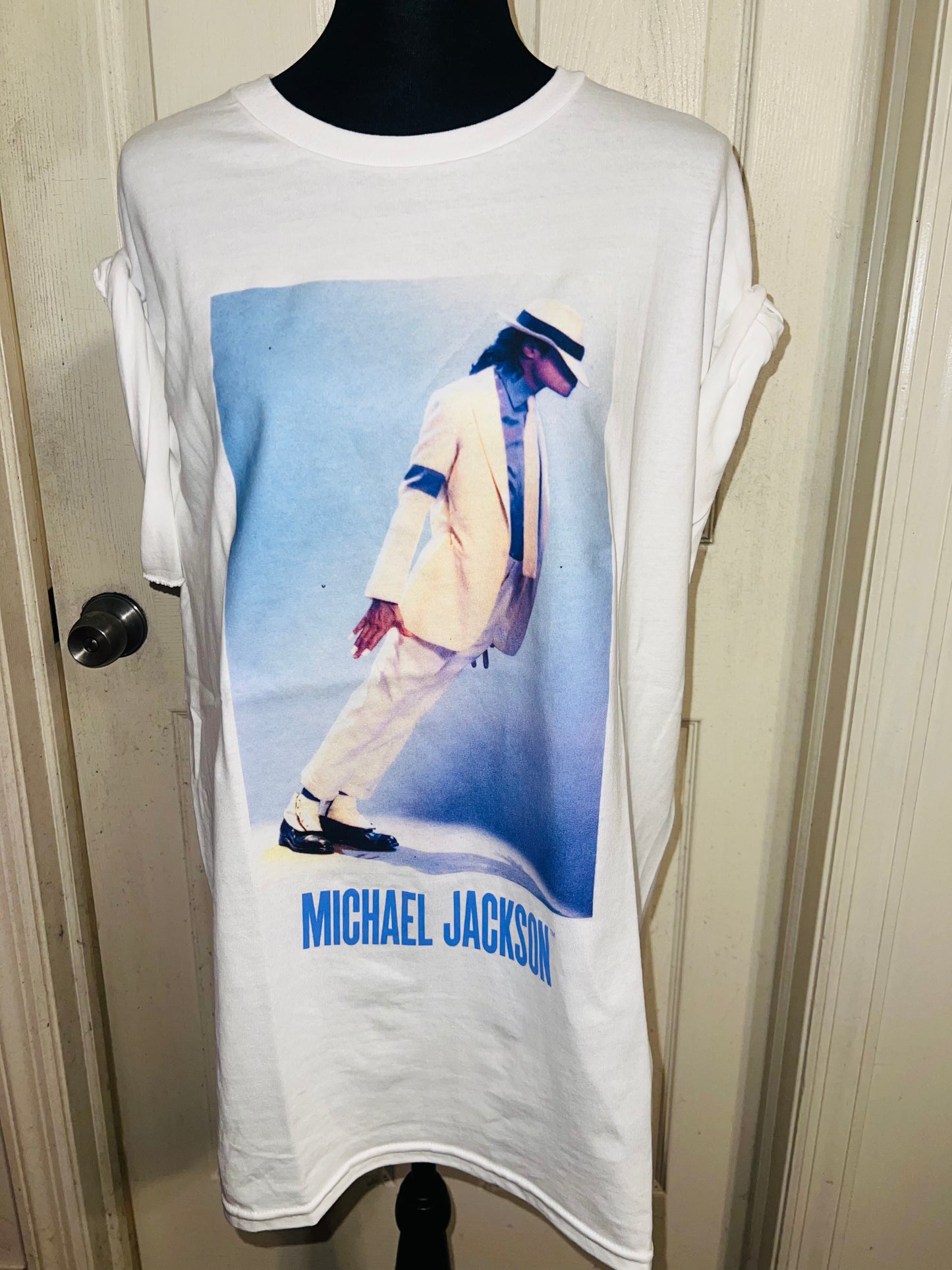 Michael Jackson Oversized Distressed T-Shirt