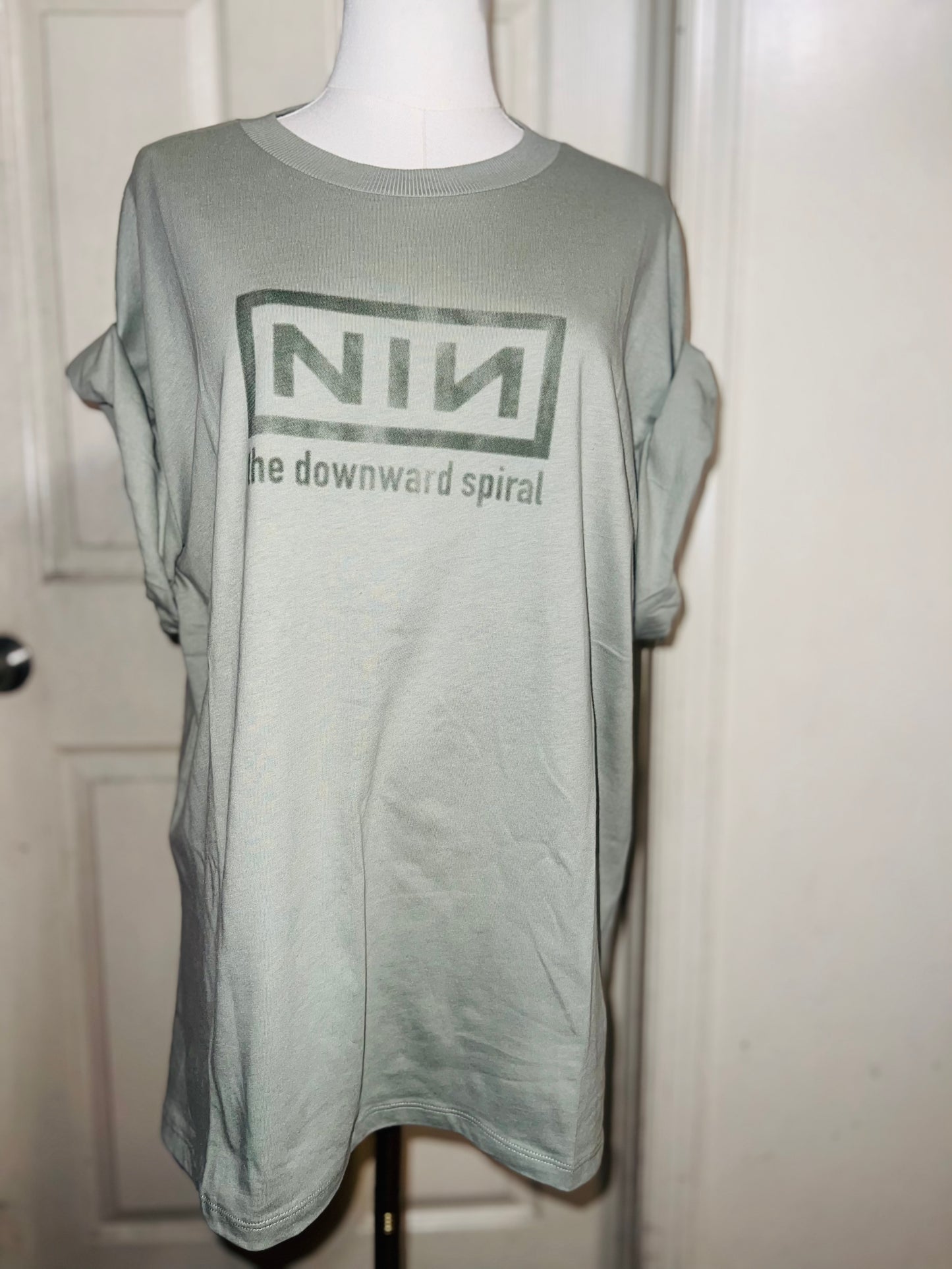 Nine Inch Nails Double Sided Oversized Distressed Tees