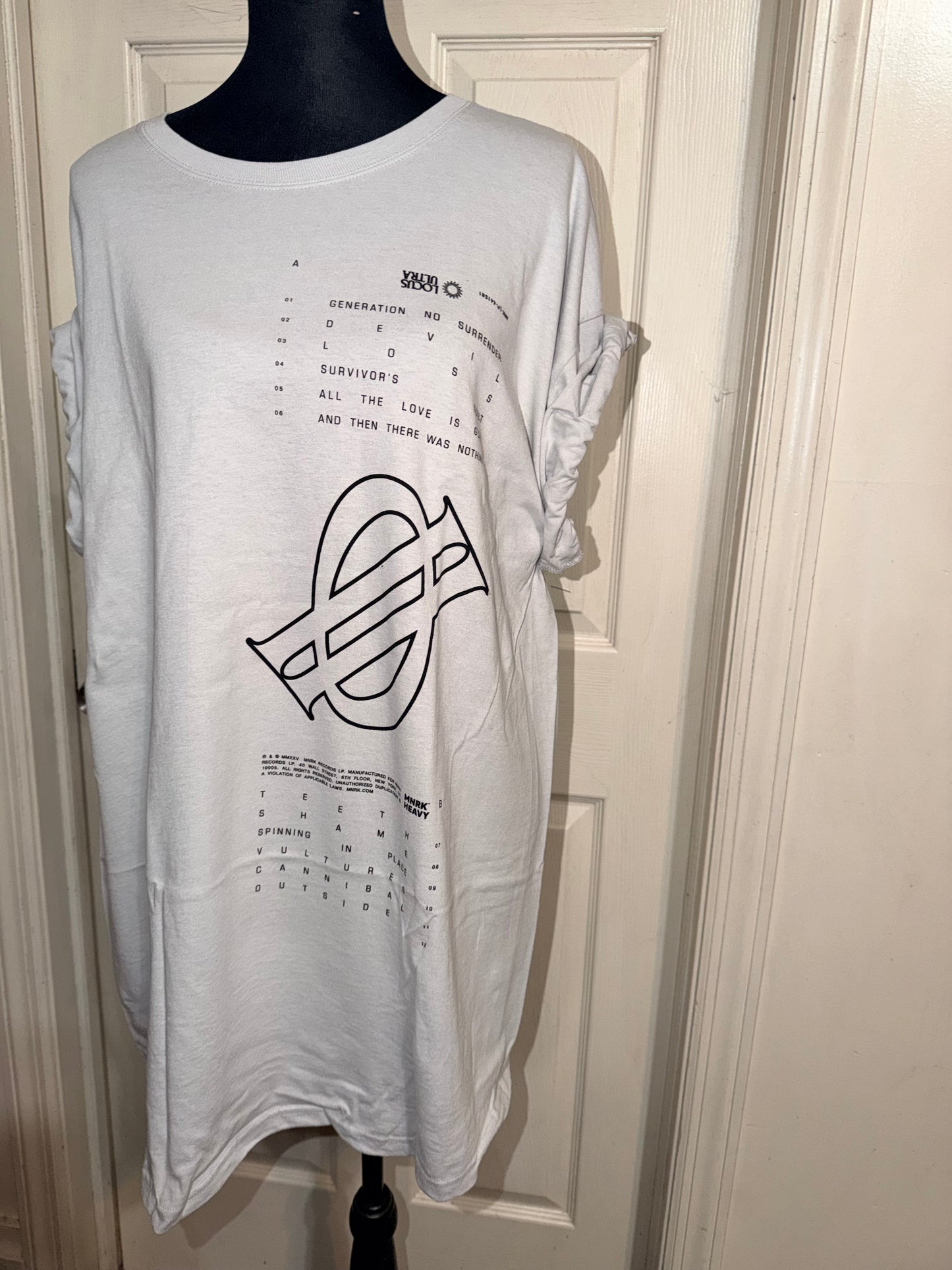 Underoath Double Sided Oversized Distressed Tee