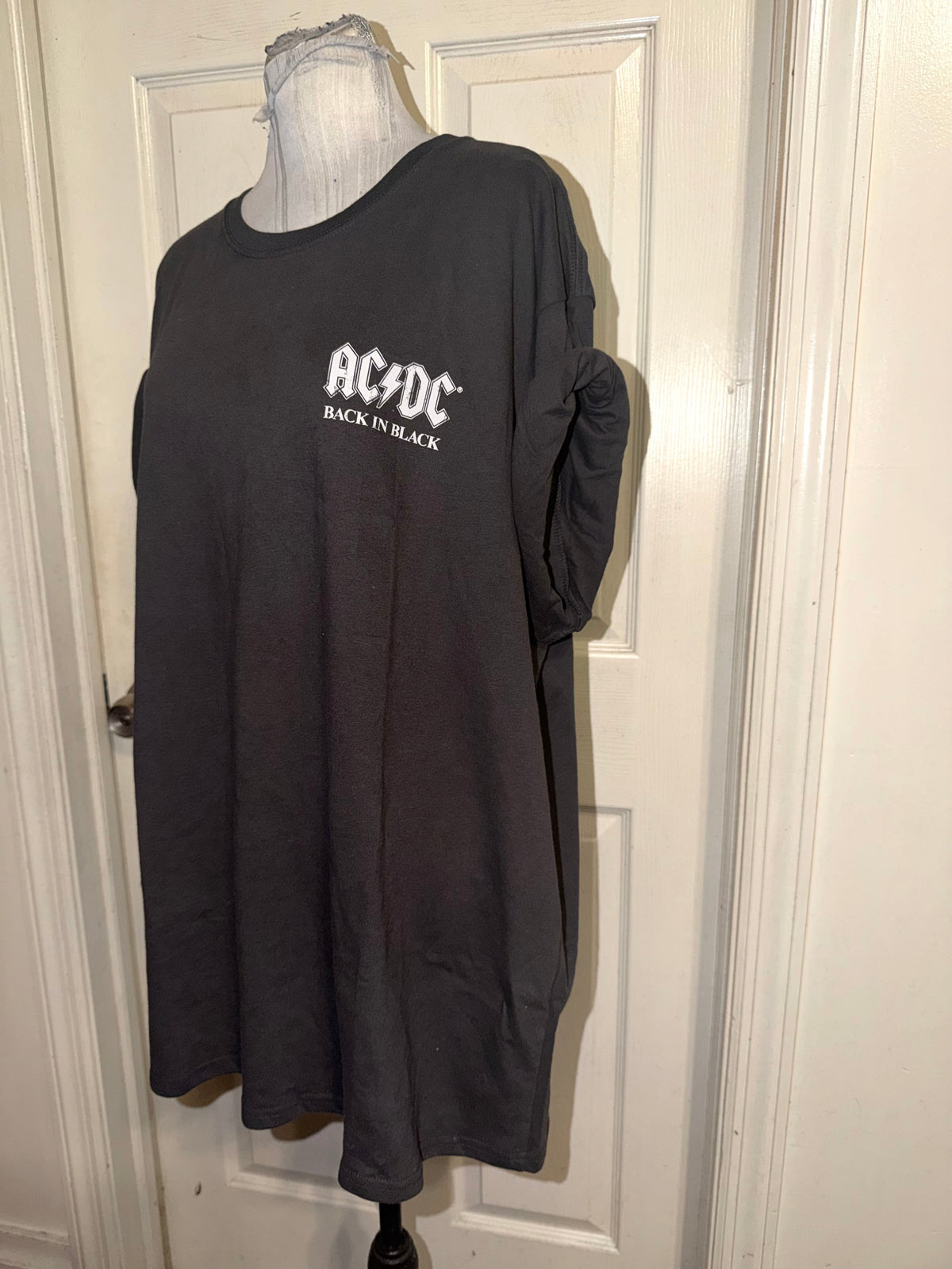 AC/DC Double Sided Oversized Distressed Tee
