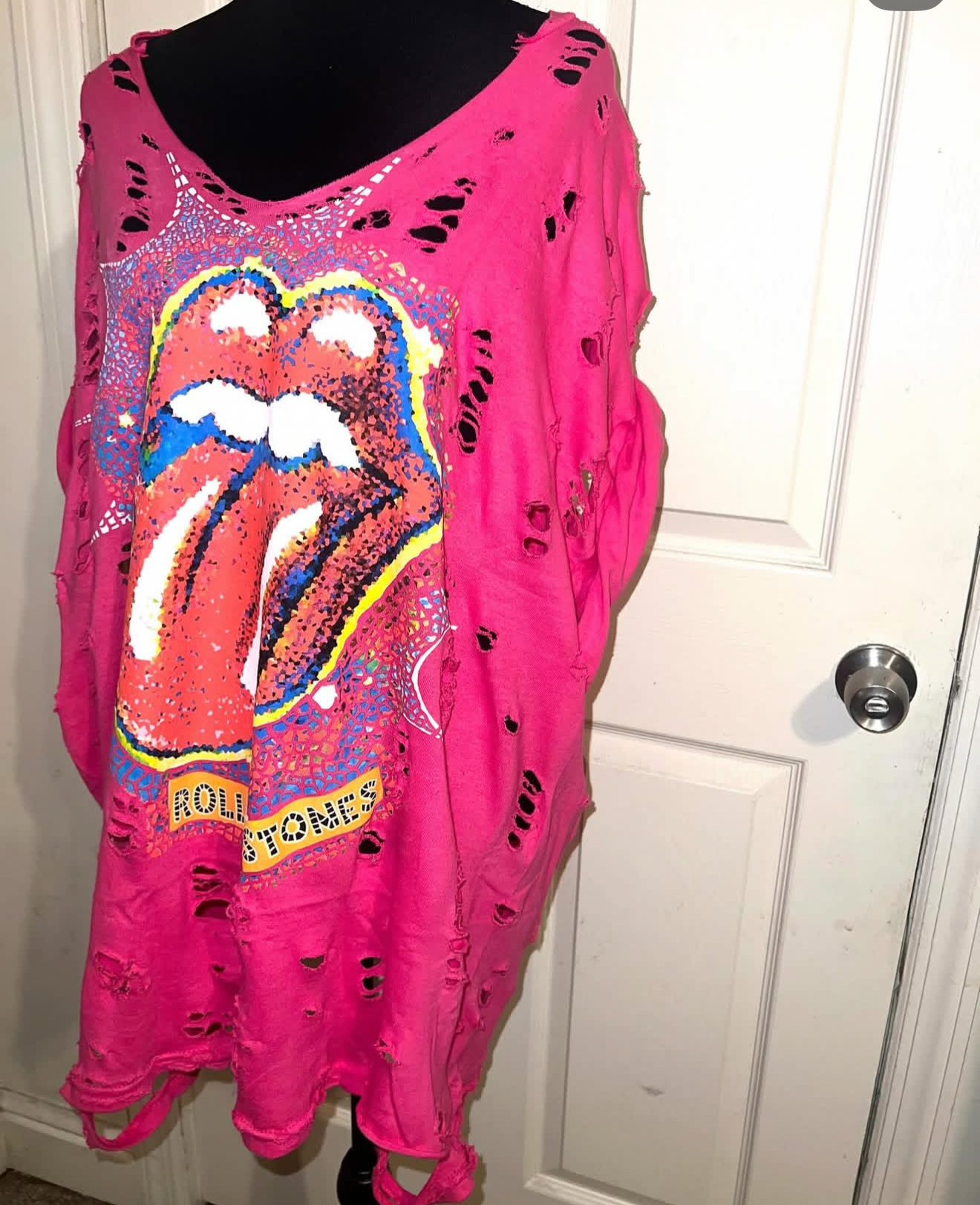 The Rolling Stones Oversized Distressed Tee